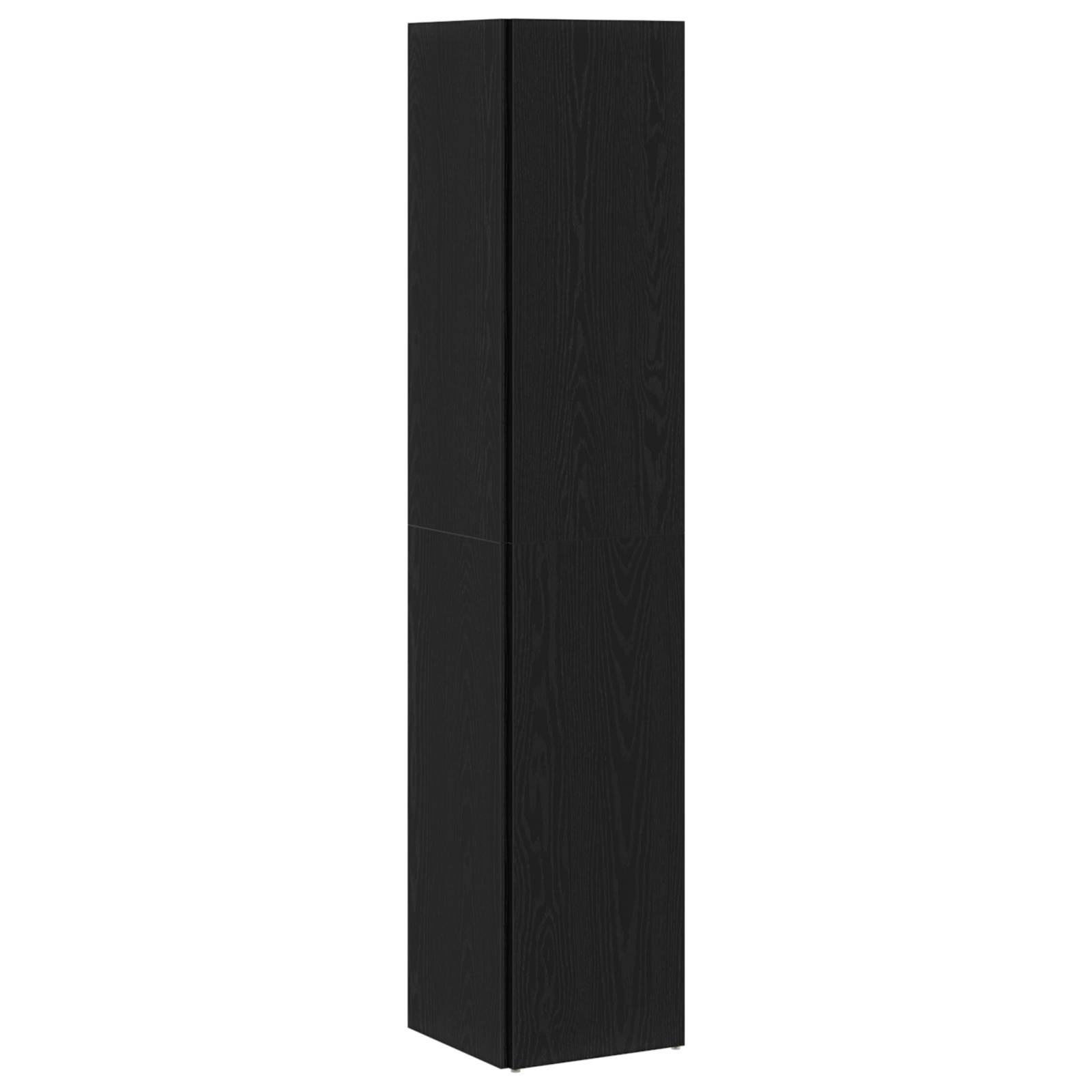 vidaXL Eckschrank Schwarz Eiche 33x33x164,5 cm Holzwerkstoff