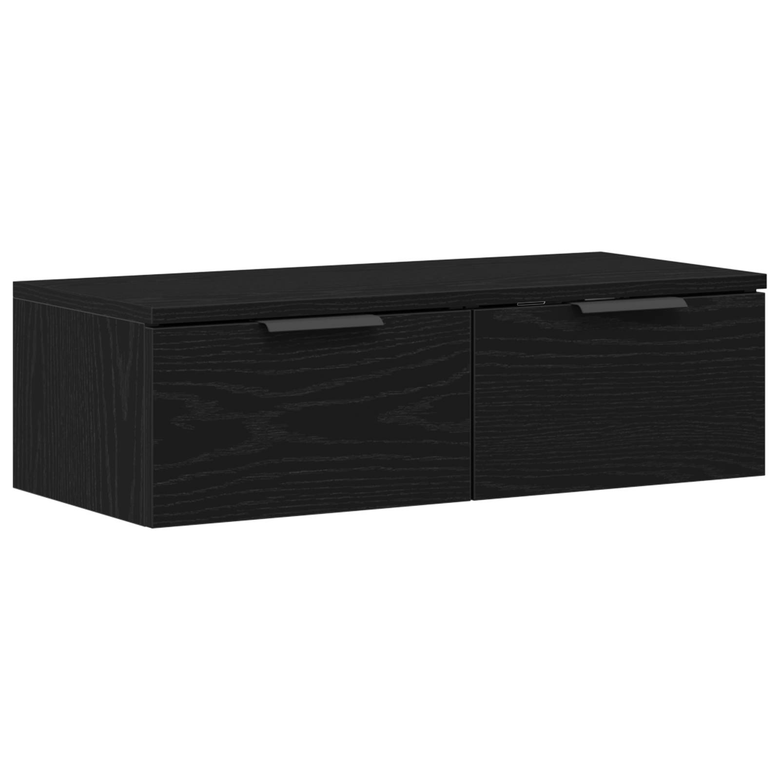 vidaXL Wandschrank Schwarz Eiche 68x30x20 cm Holzwerkstoff