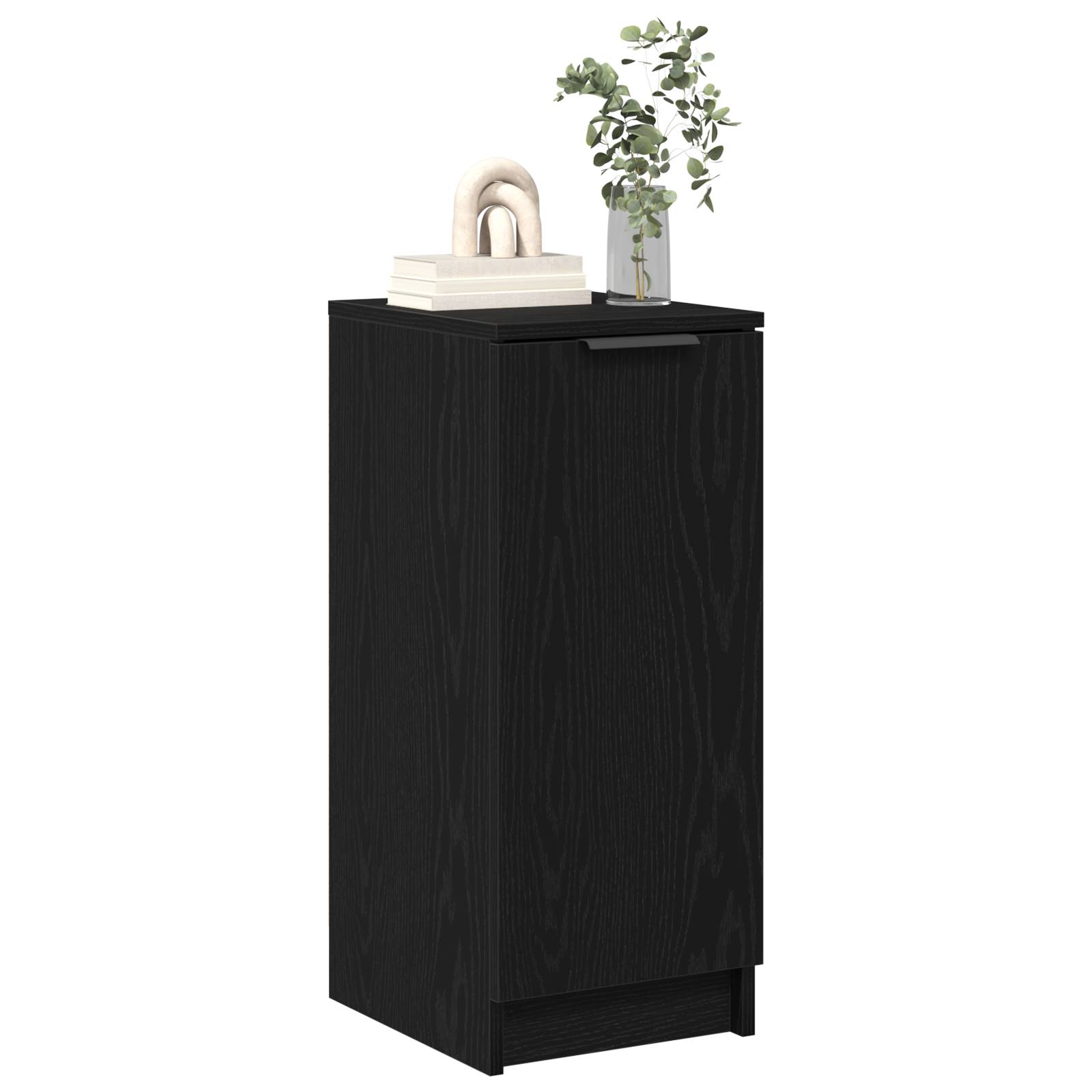 vidaXL Schuhschrank Schwarz Eiche 30x35x70 cm Holzwerkstoff