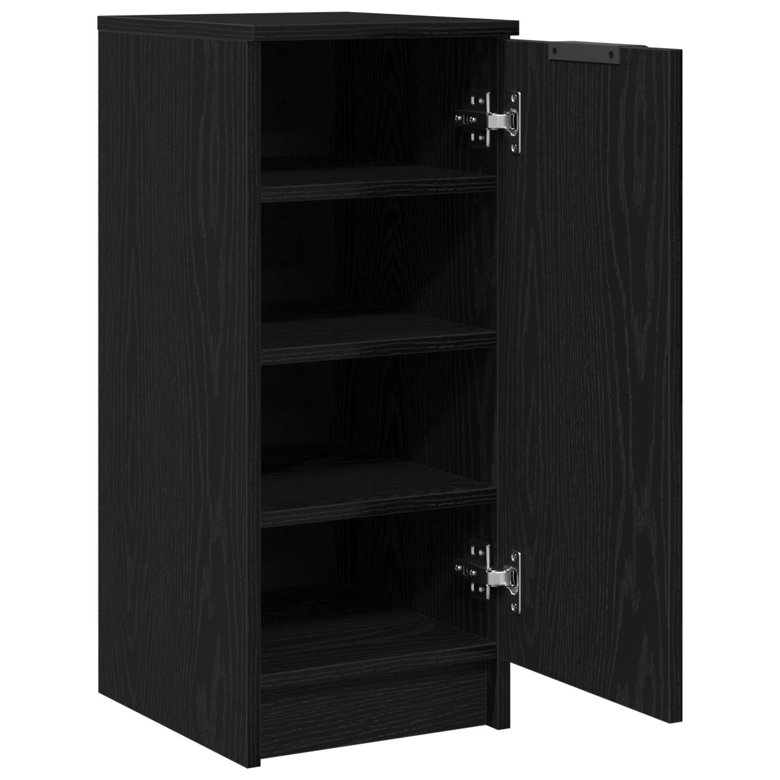 vidaXL Schuhschrank Schwarz Eiche 30x35x70 cm Holzwerkstoff