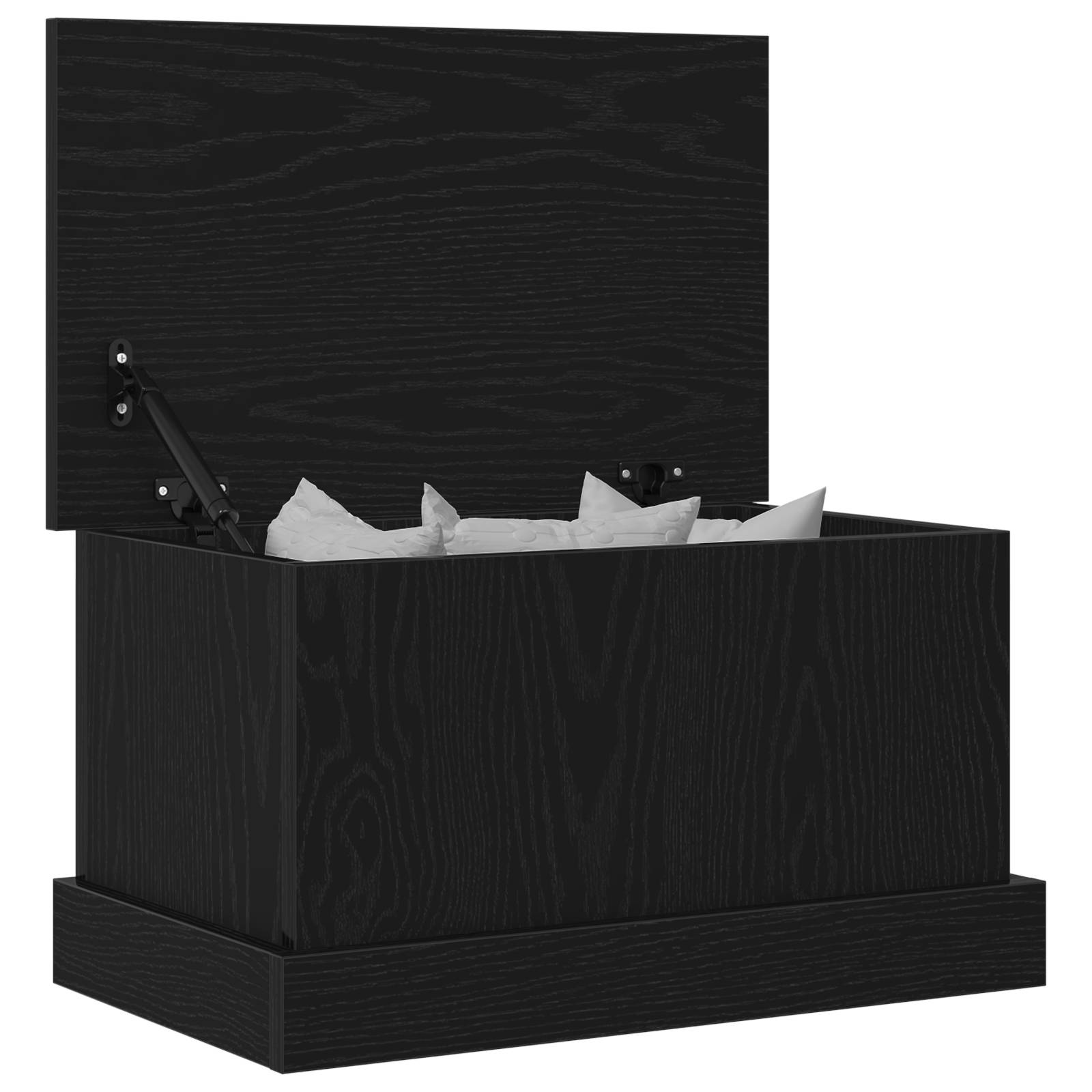 vidaXL Aufbewahrungsbox Schwarz Eiche 50x30x28 cm Holzwerkstoff