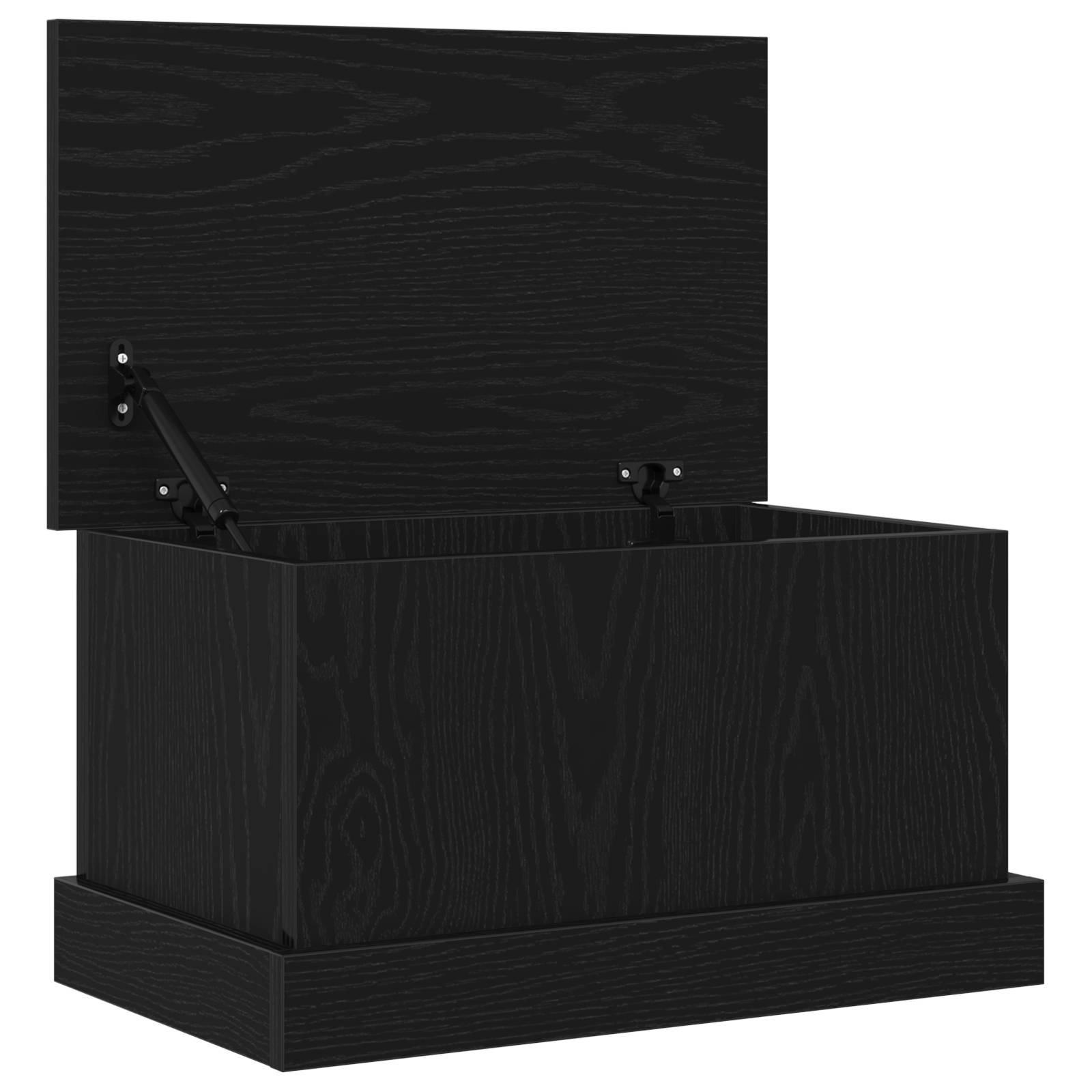 vidaXL Aufbewahrungsbox Schwarz Eiche 50x30x28 cm Holzwerkstoff