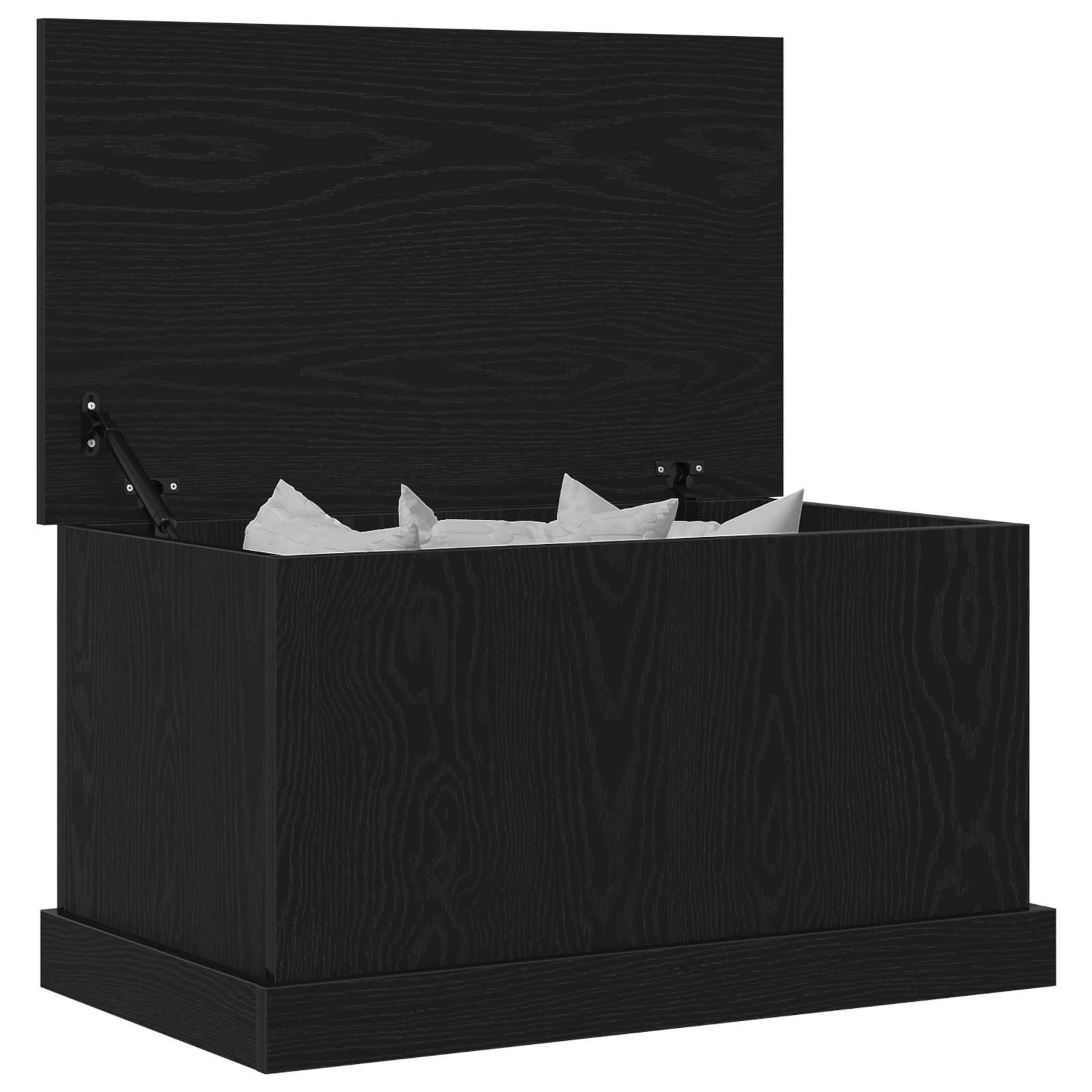 vidaXL Aufbewahrungsbox Schwarz Eiche 70x40x38 cm Holzwerkstoff