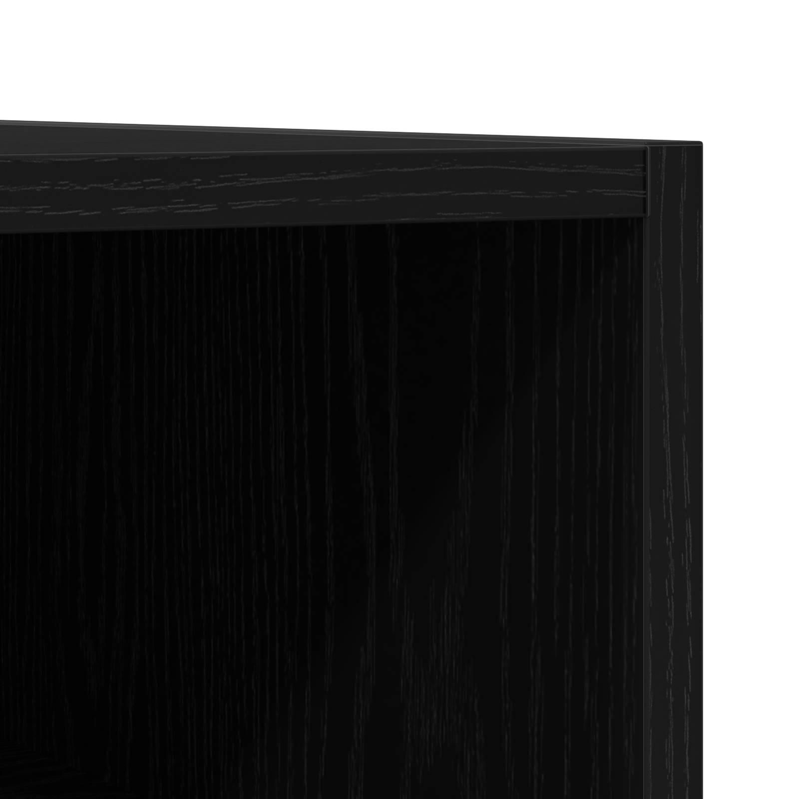 vidaXL Schallplattenschrank Schwarz Eiche 84,5x38x89 cm Holzwerkstoff