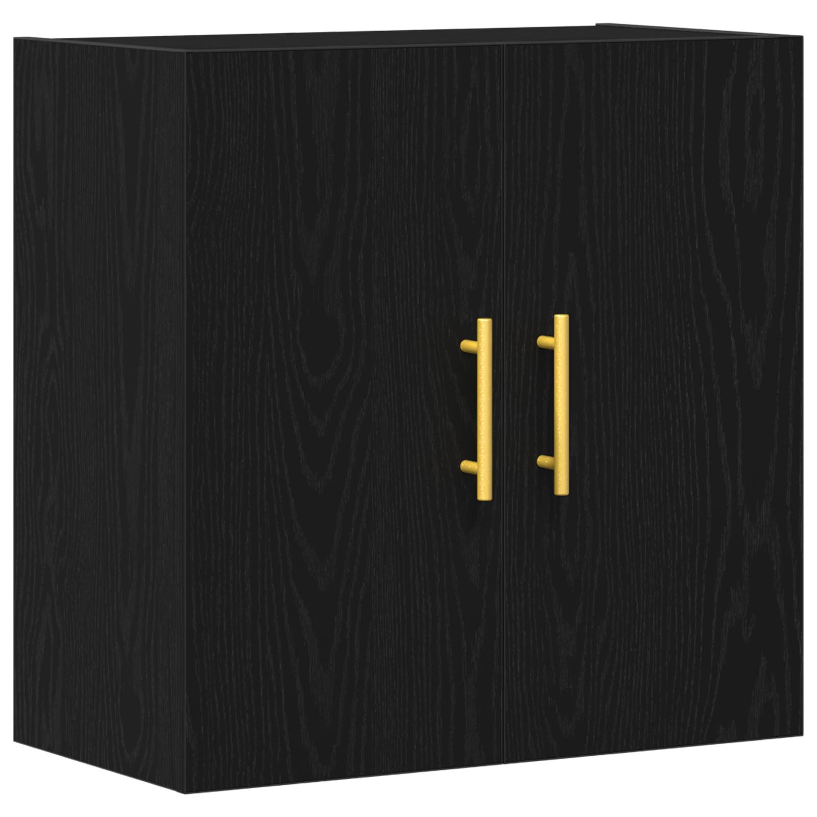vidaXL Wandschrank Schwarz Eiche 60x31x70 cm Holzwerkstoff