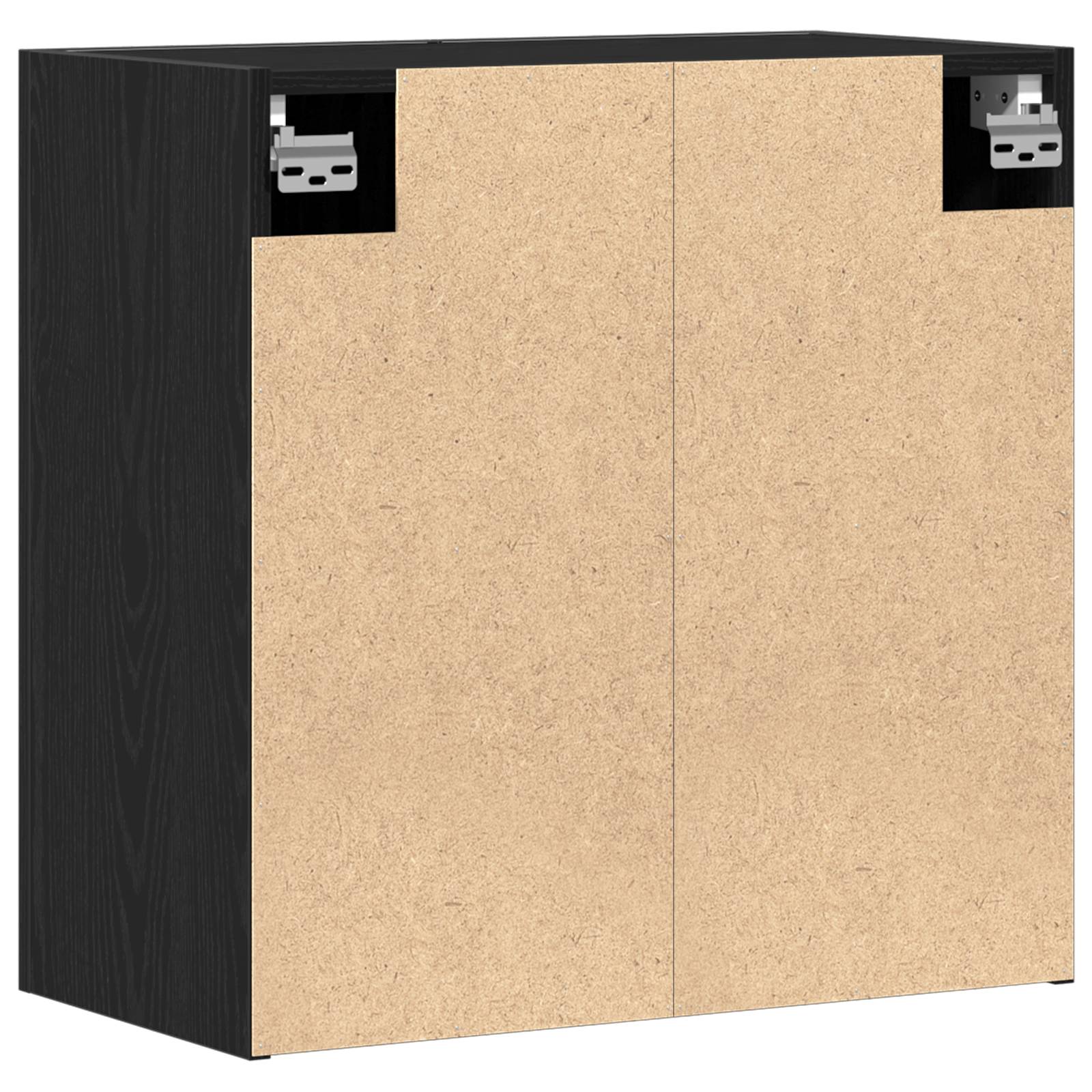 vidaXL Wandschrank Schwarz Eiche 60x31x70 cm Holzwerkstoff