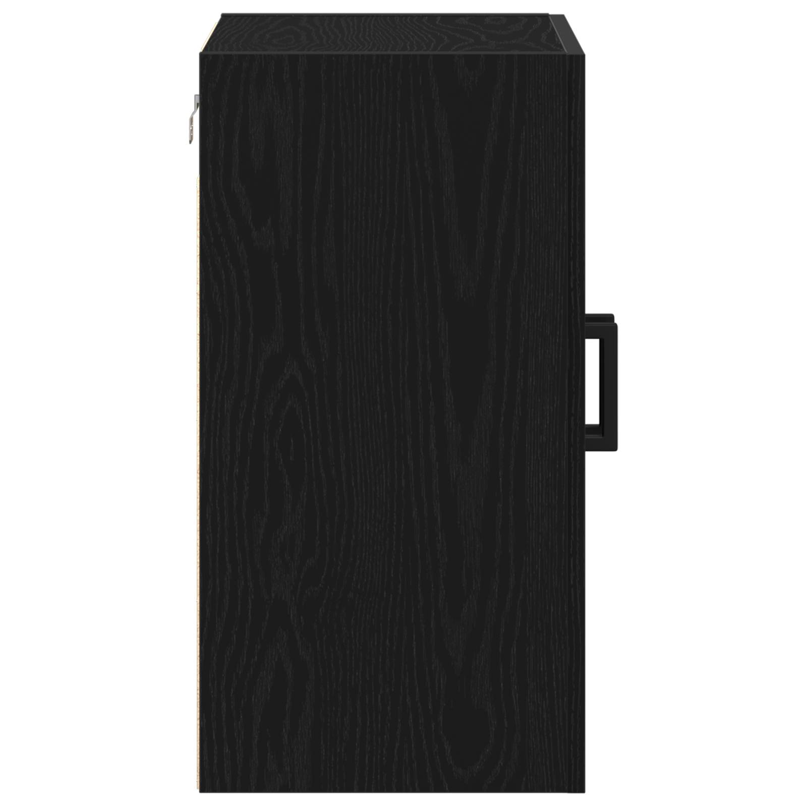 vidaXL Wandschrank Schwarz Eiche 60x31x60 cm Holzwerkstoff
