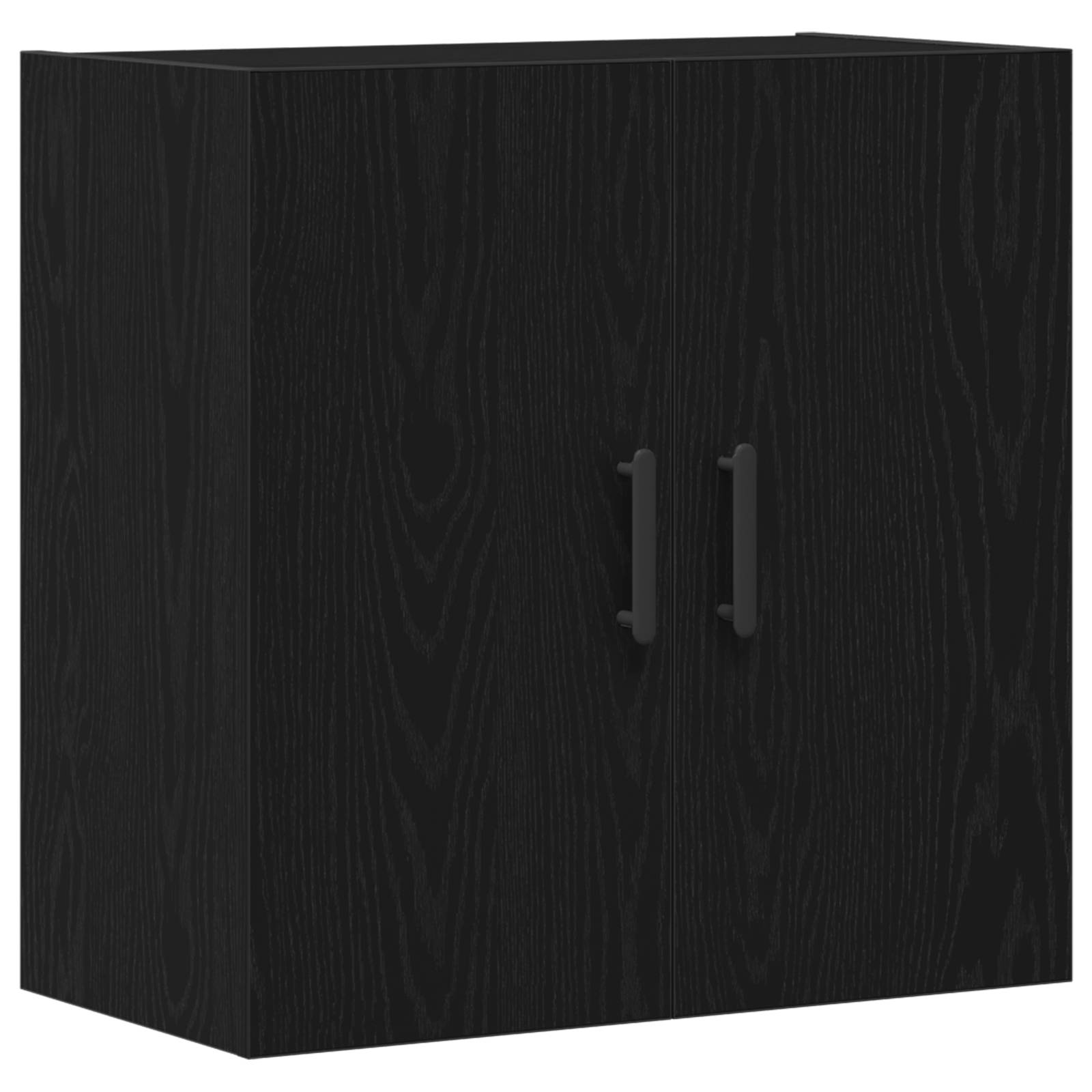vidaXL Wandschrank Schwarz Eiche 60x31x60 cm Holzwerkstoff