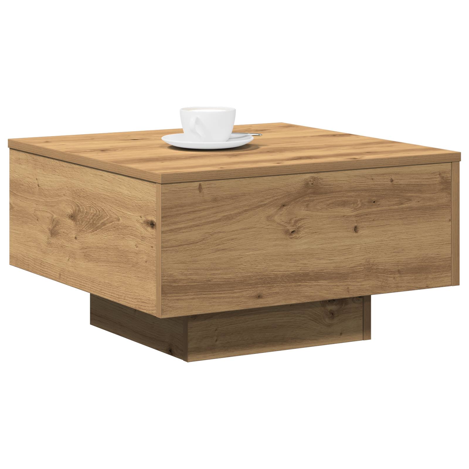 vidaXL Couchtisch Artisan Eiche 55x55x31 cm Holzwerkstoff