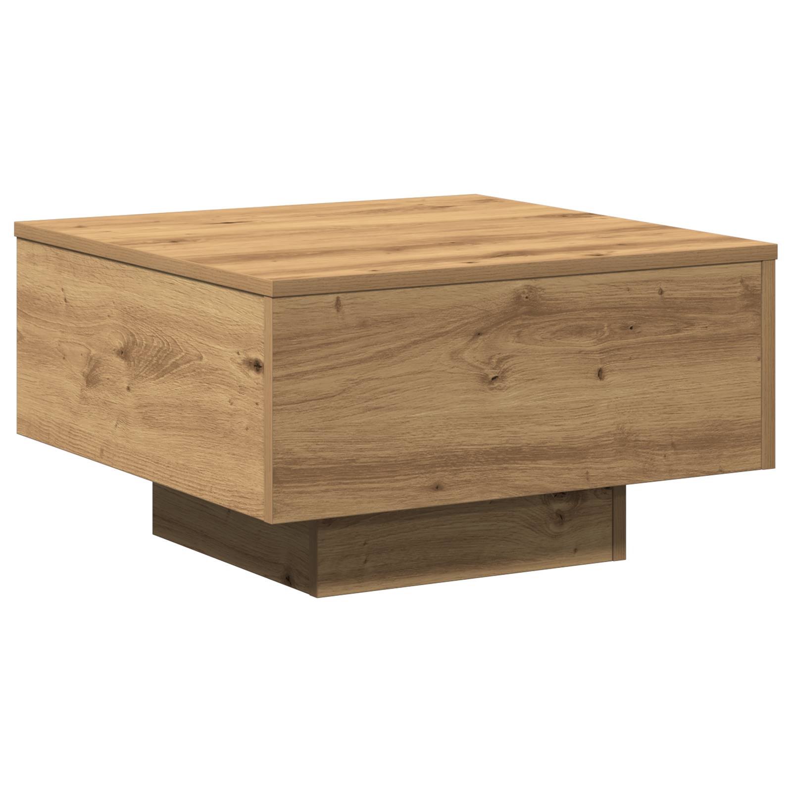 vidaXL Couchtisch Artisan Eiche 55x55x31 cm Holzwerkstoff