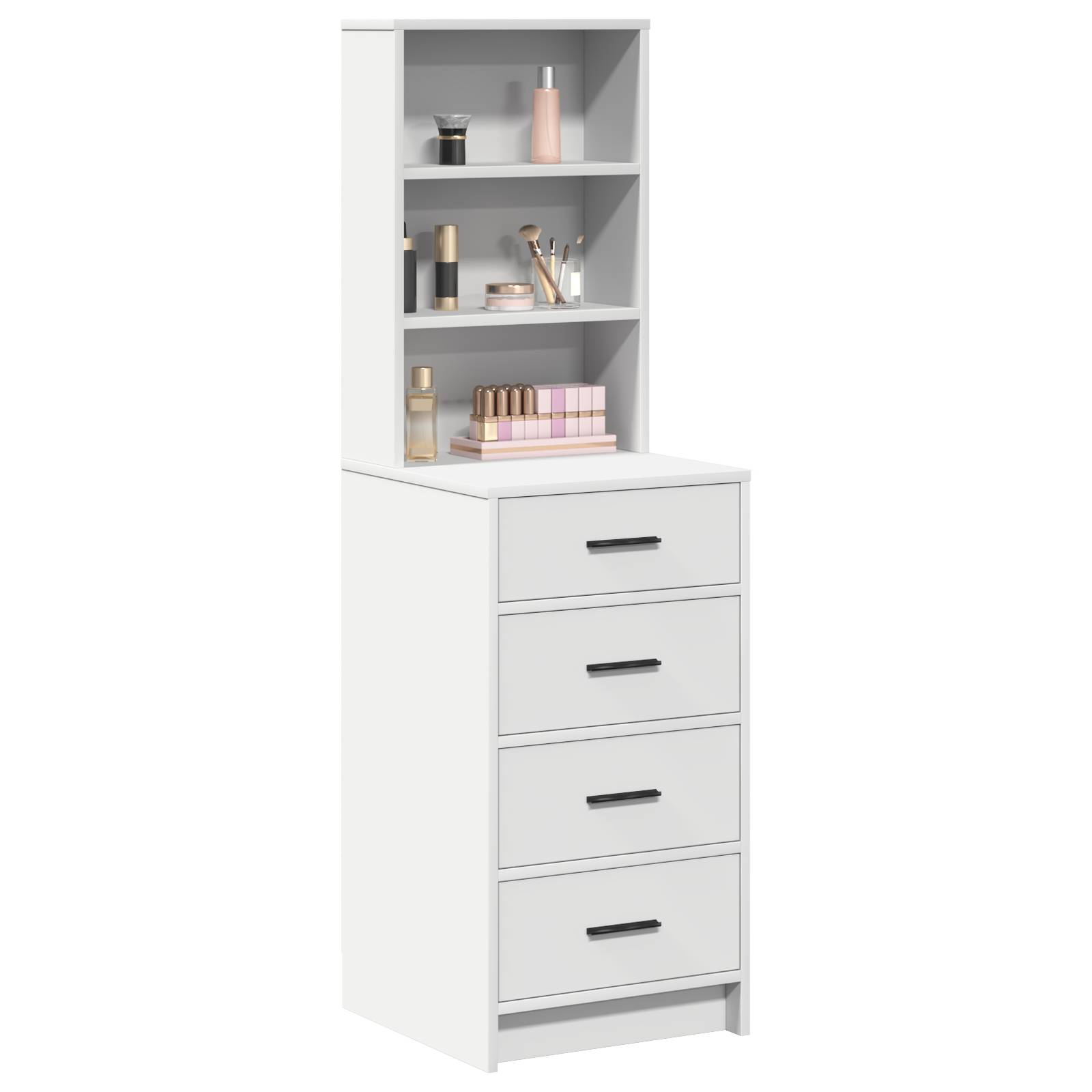 vidaXL Highboard Weiß 40x41x135 cm Holzwerkstoff