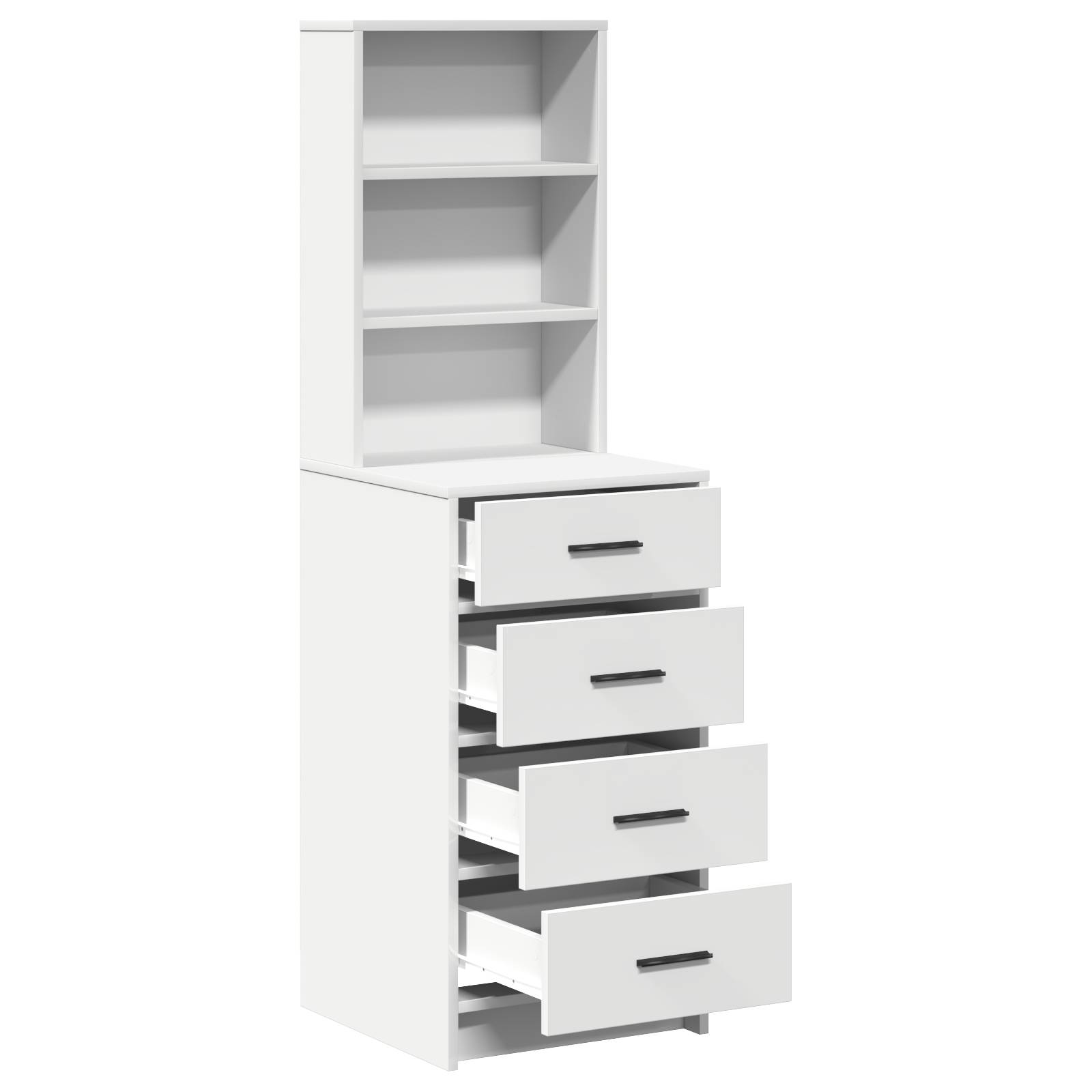 vidaXL Highboard Weiß 40x41x135 cm Holzwerkstoff