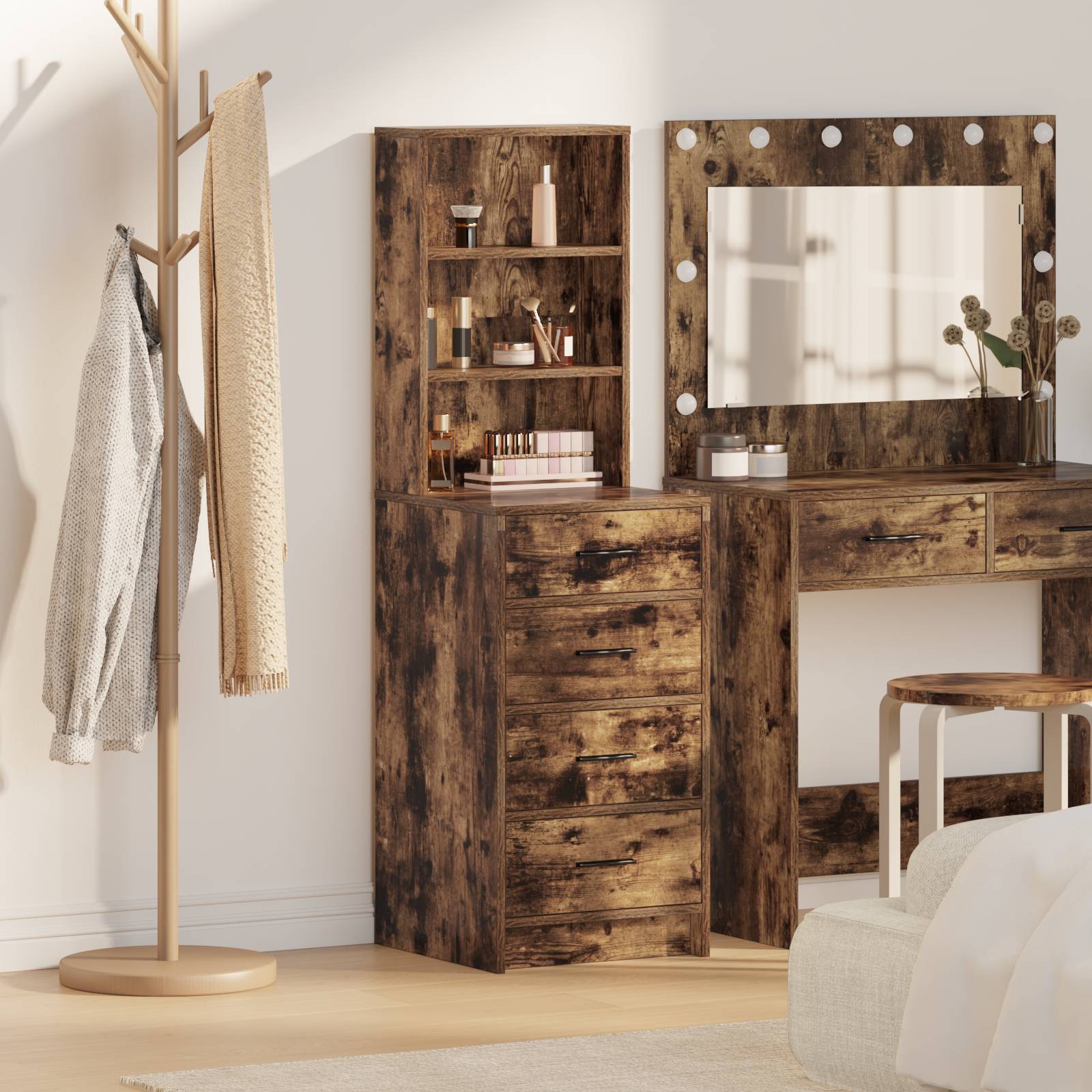 vidaXL Highboard Räuchereche 40x41x135 cm Holzwerkstoff