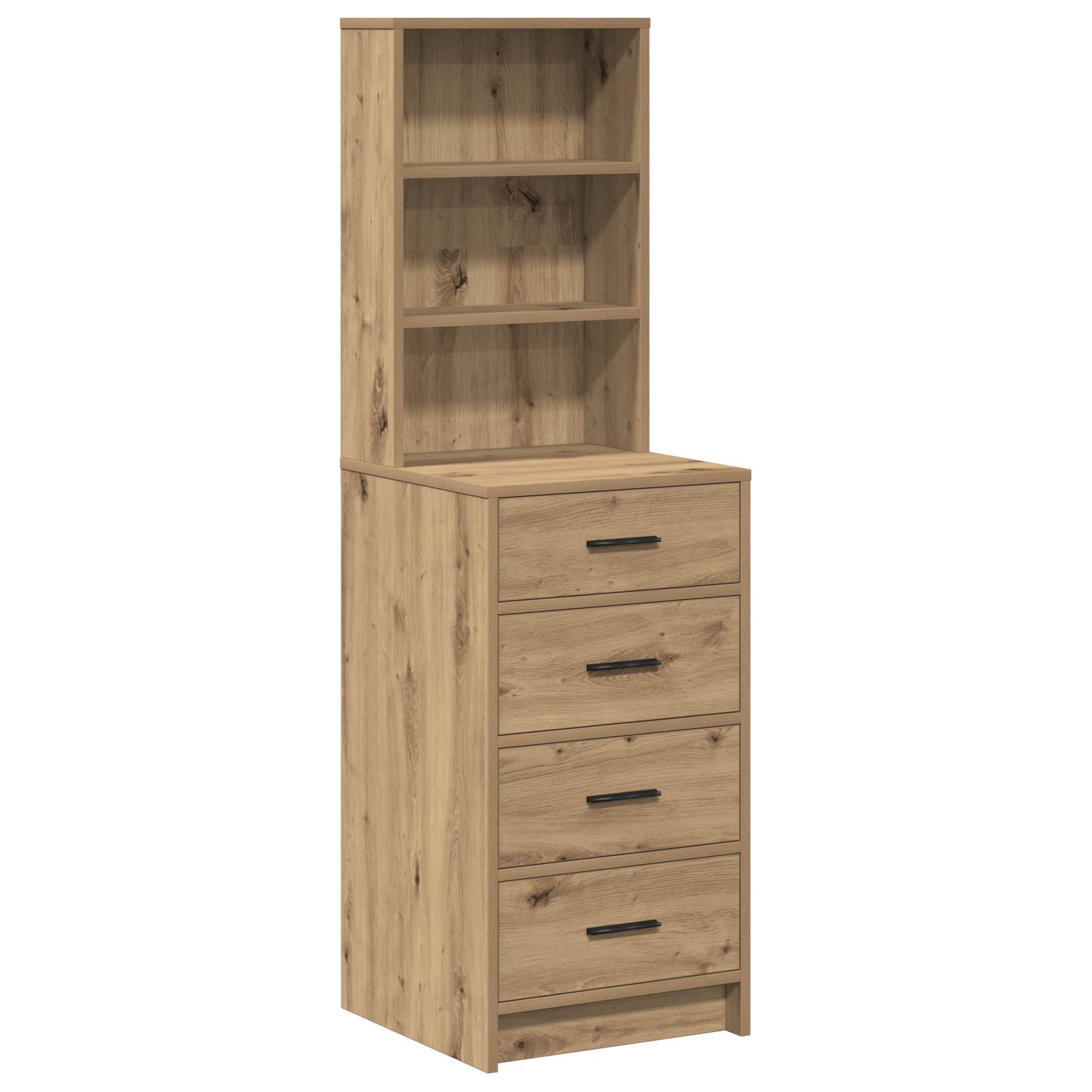 vidaXL Highboard Artisan Eiche 40x41x135 cm Holzwerkstoff