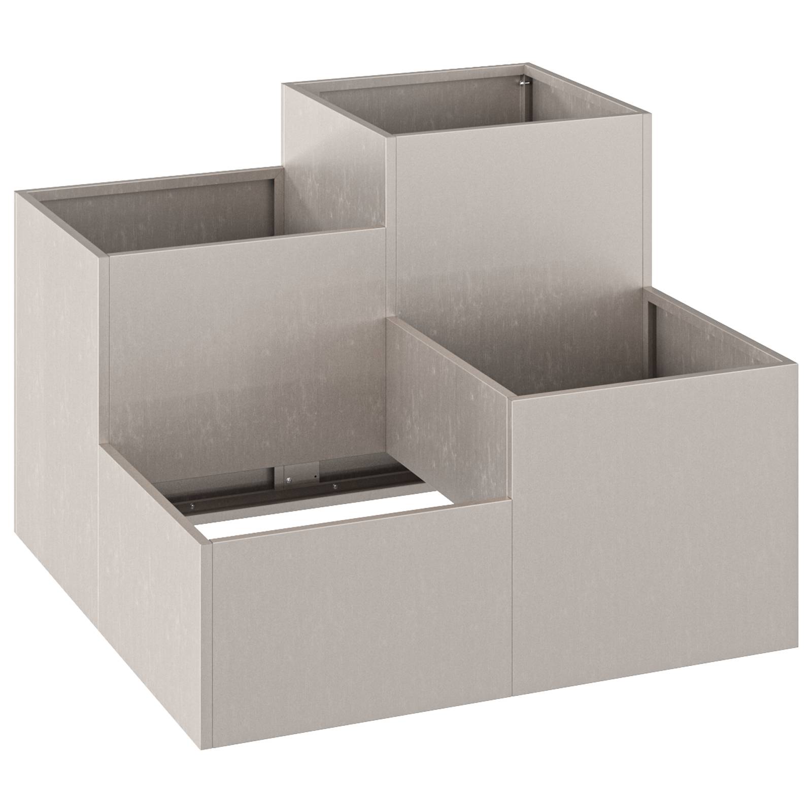 vidaXL Pflanzkübel 80x80x60 cm Cortenstahl