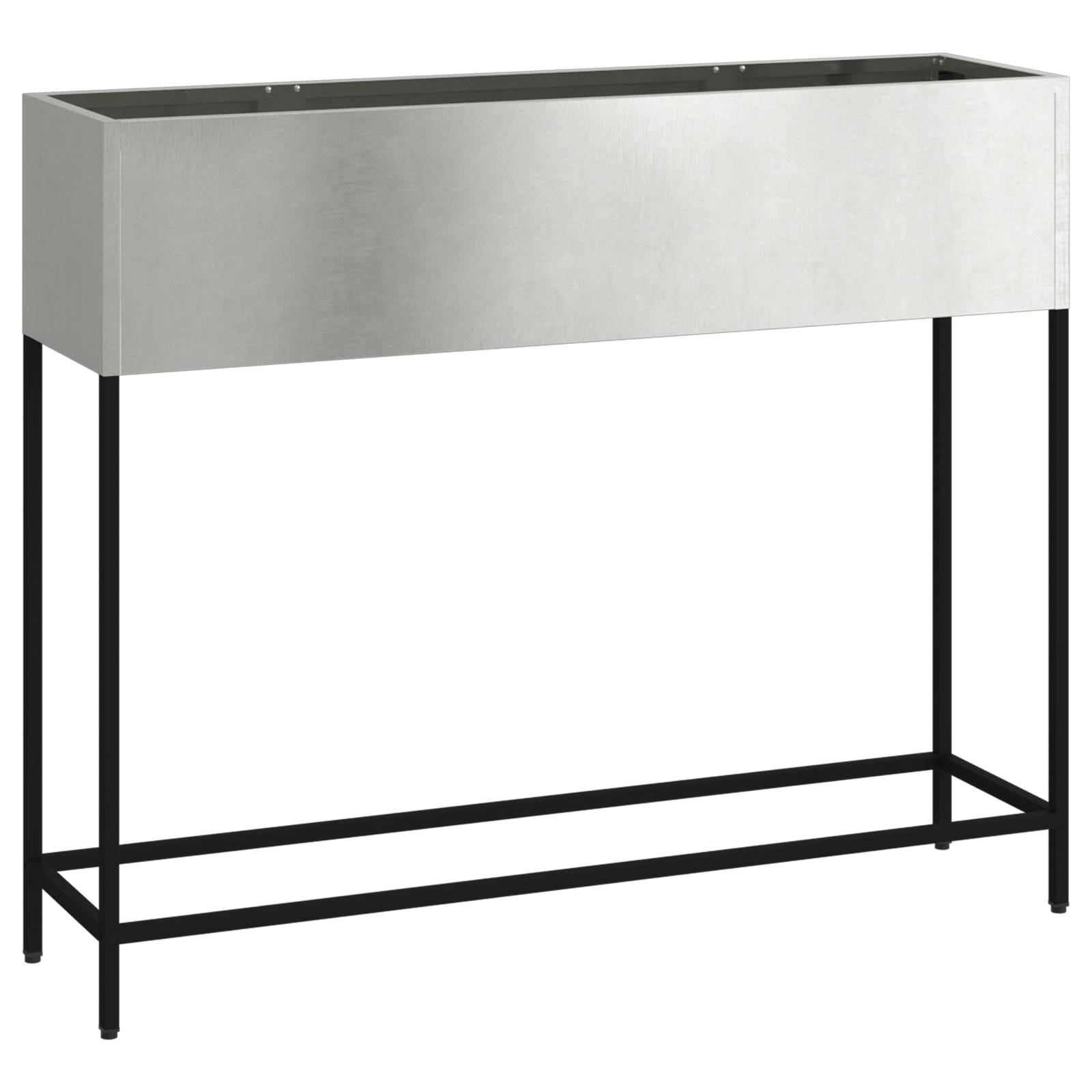 vidaXL Hochbeet 100x26x82 cm Edelstahl