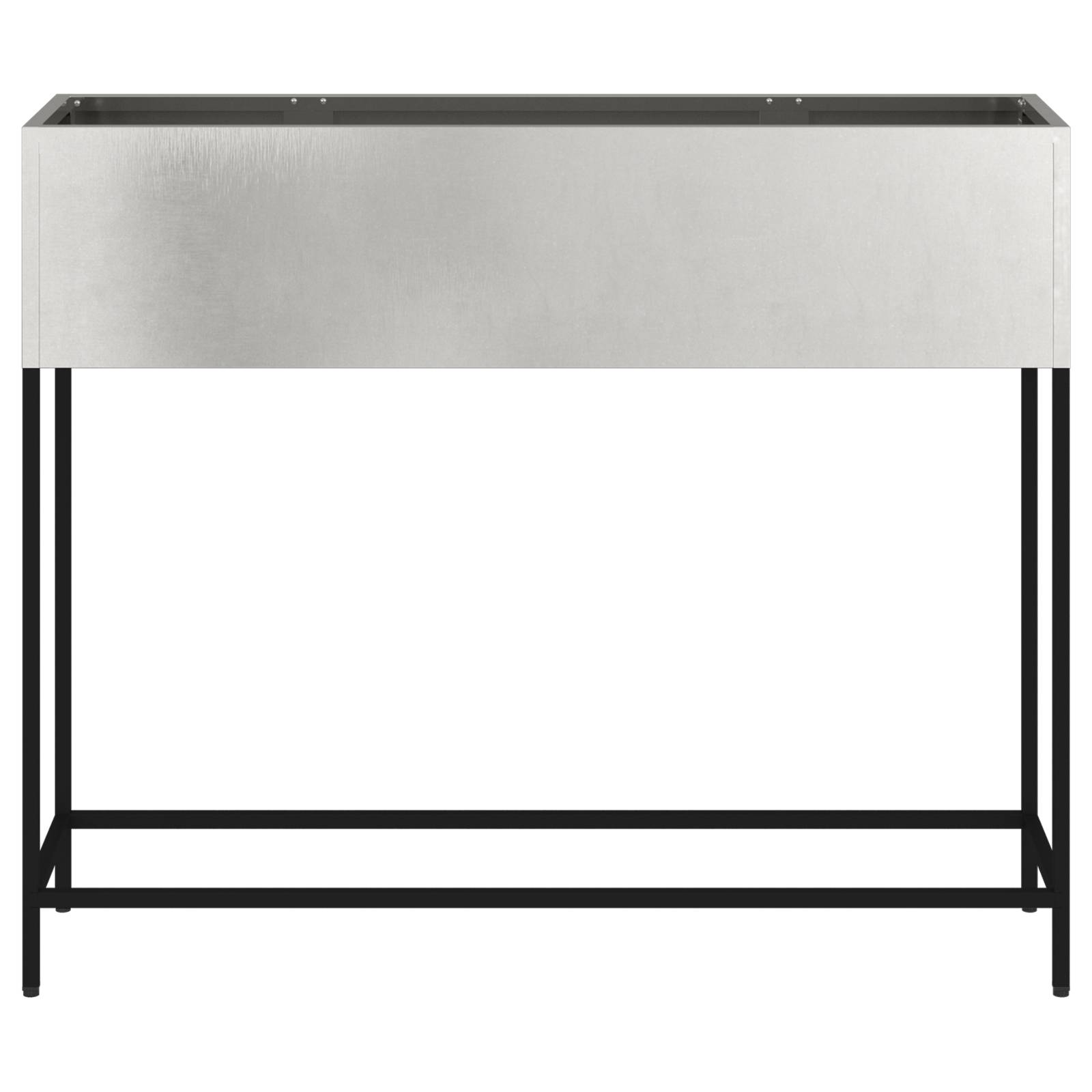 vidaXL Hochbeet 100x26x82 cm Edelstahl