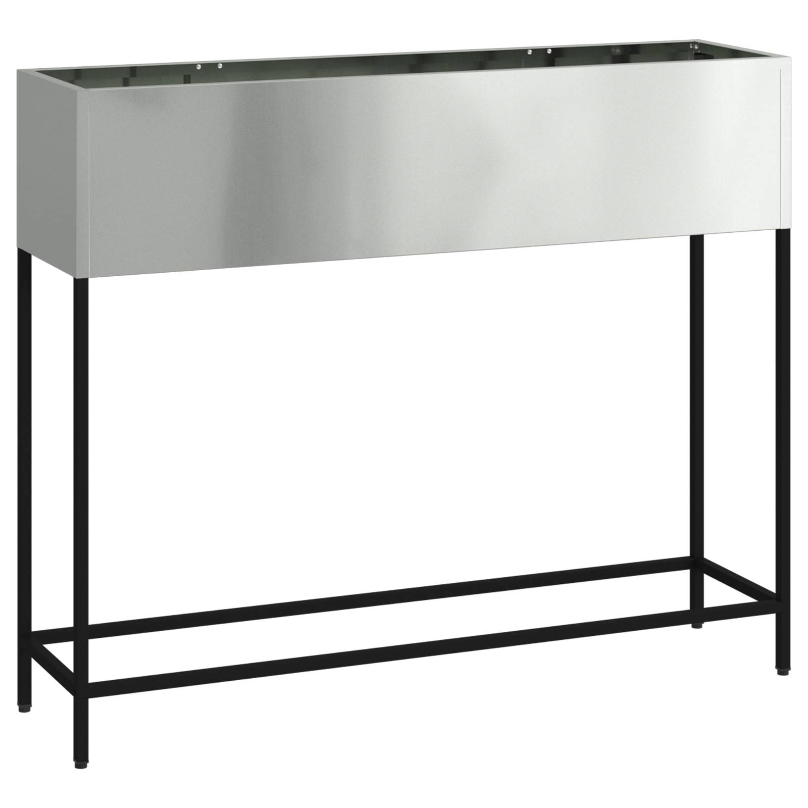 vidaXL Hochbeet 100x26x82 cm Verzinkter Stahl