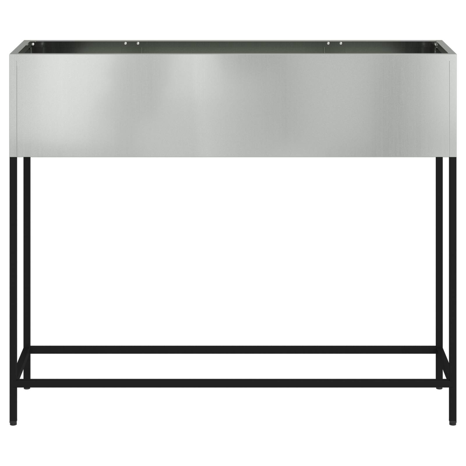 vidaXL Hochbeet 100x26x82 cm Verzinkter Stahl