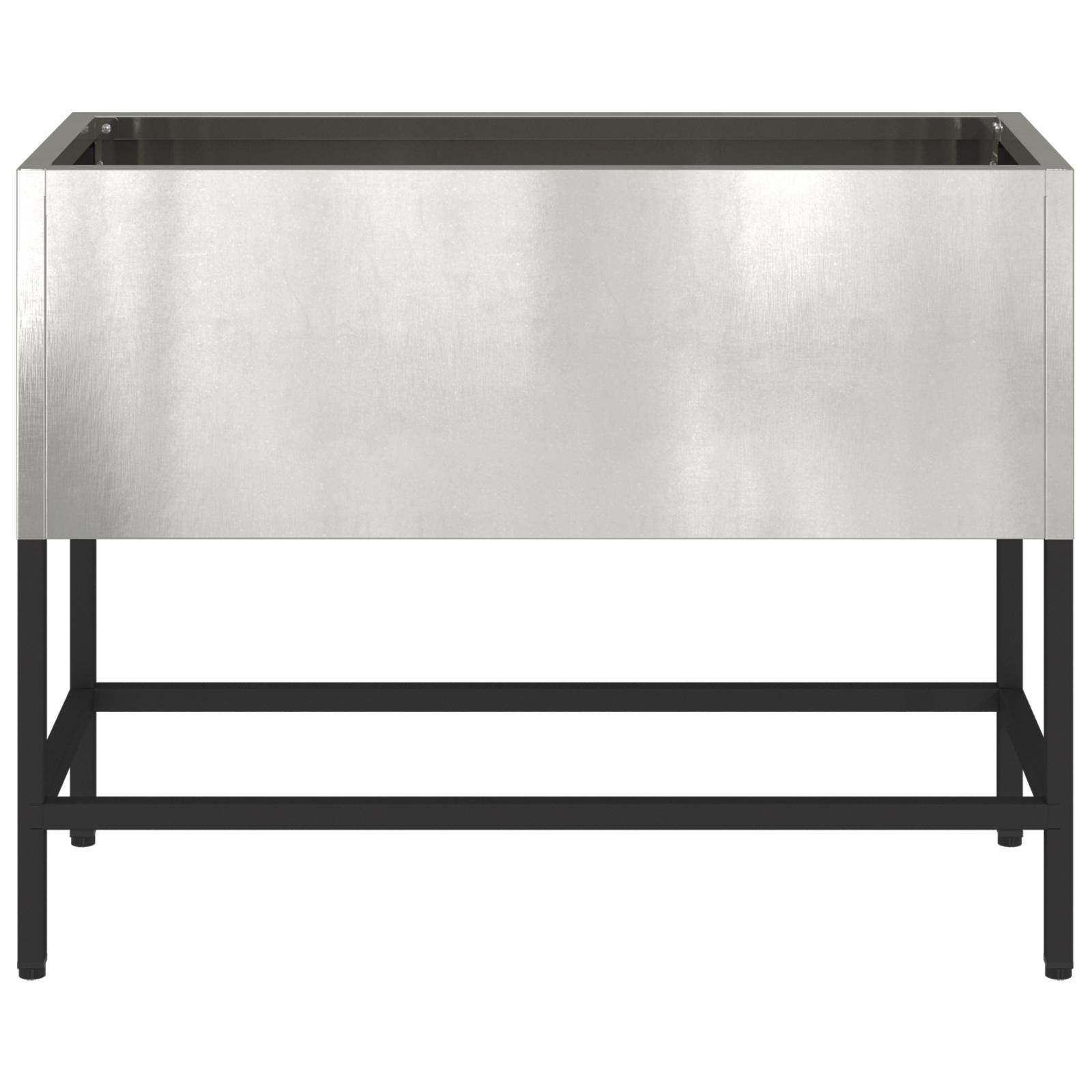 vidaXL Hochbeet 60x26x45 cm Edelstahl