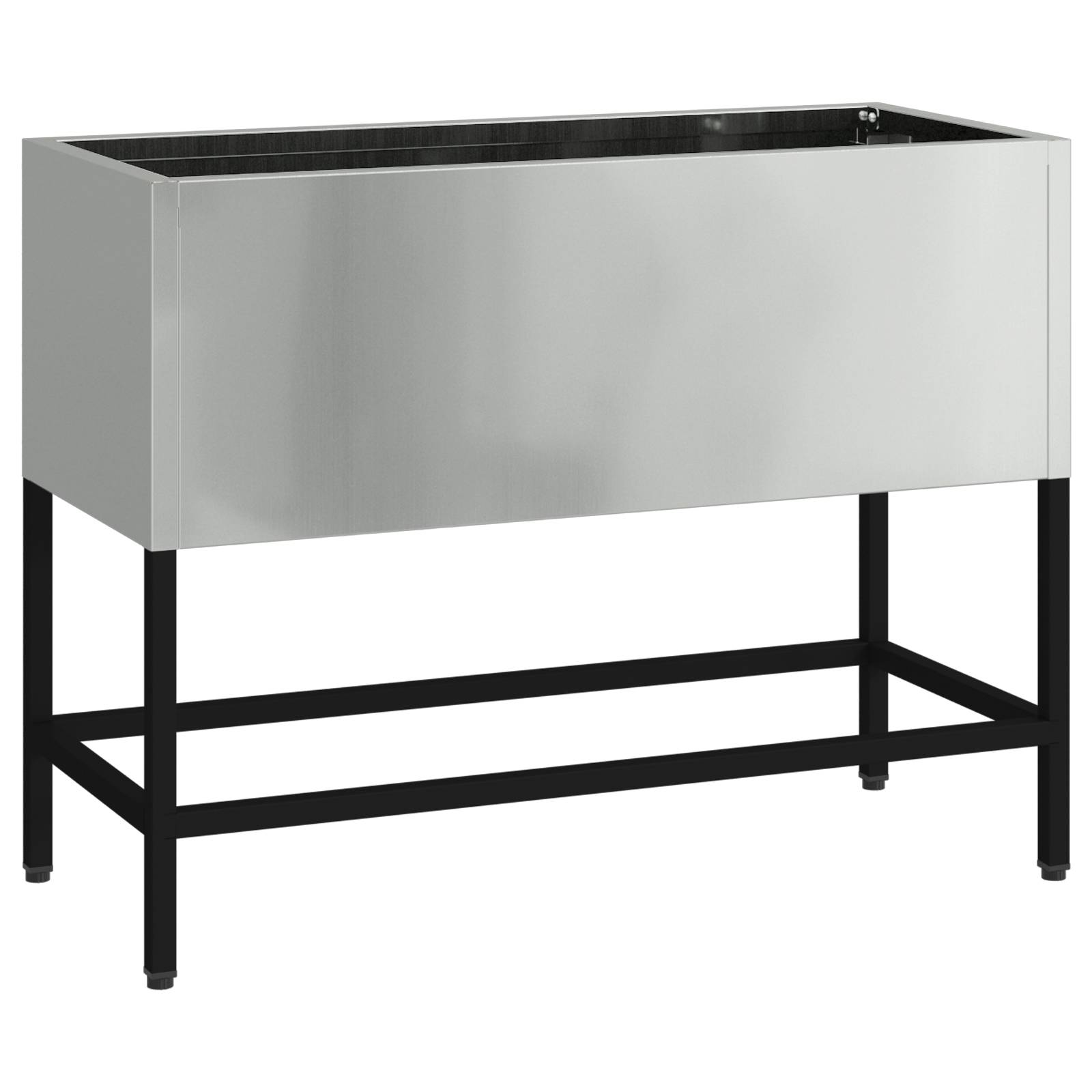 vidaXL Hochbeet 60x26x45 cm Verzinkter Stahl