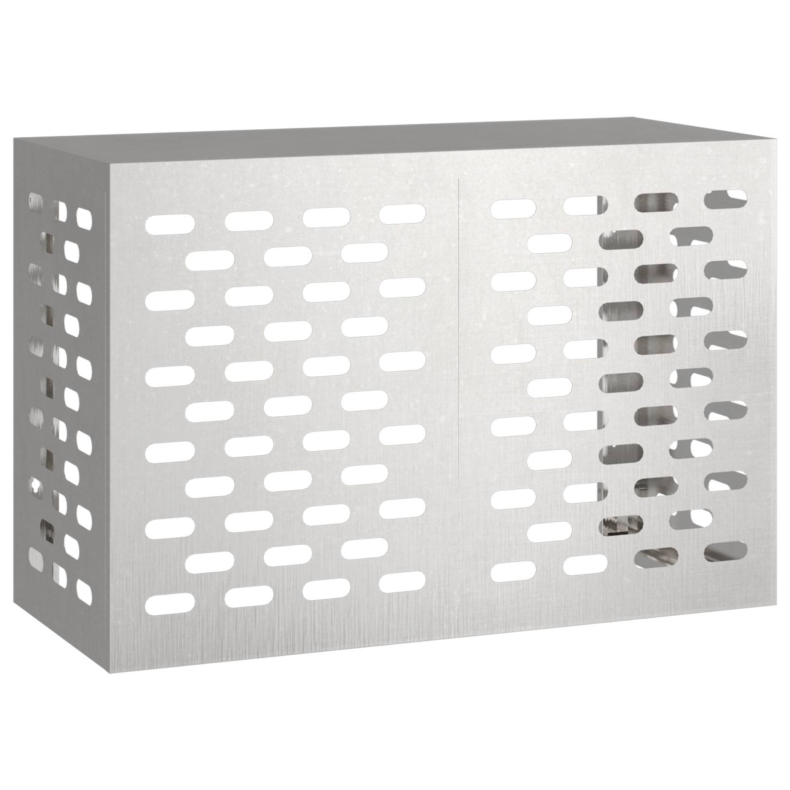 vidaXL Klimaanlagenabdeckung 90x40x60 cm Edelstahl