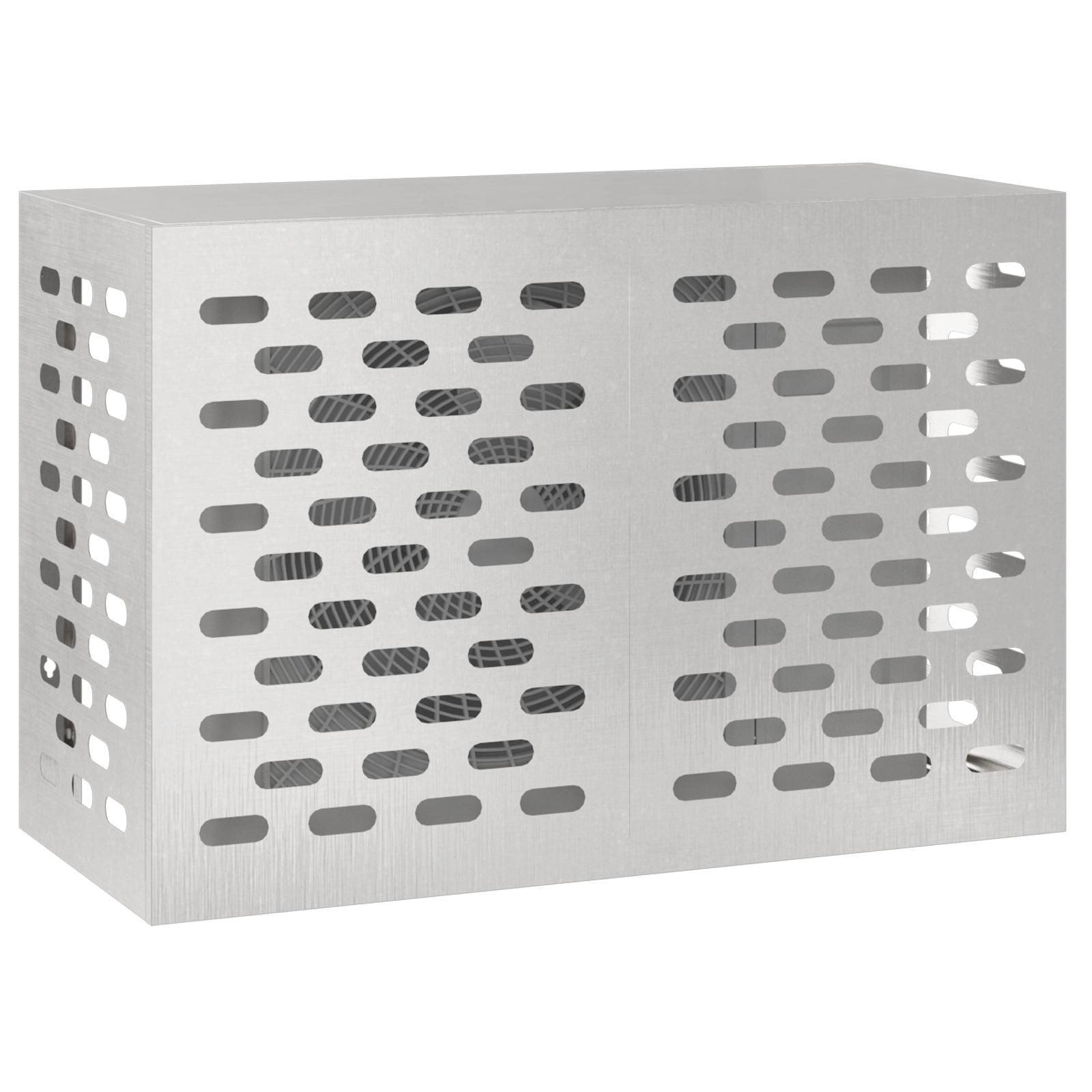 vidaXL Klimaanlagenabdeckung 90x40x60 cm Edelstahl
