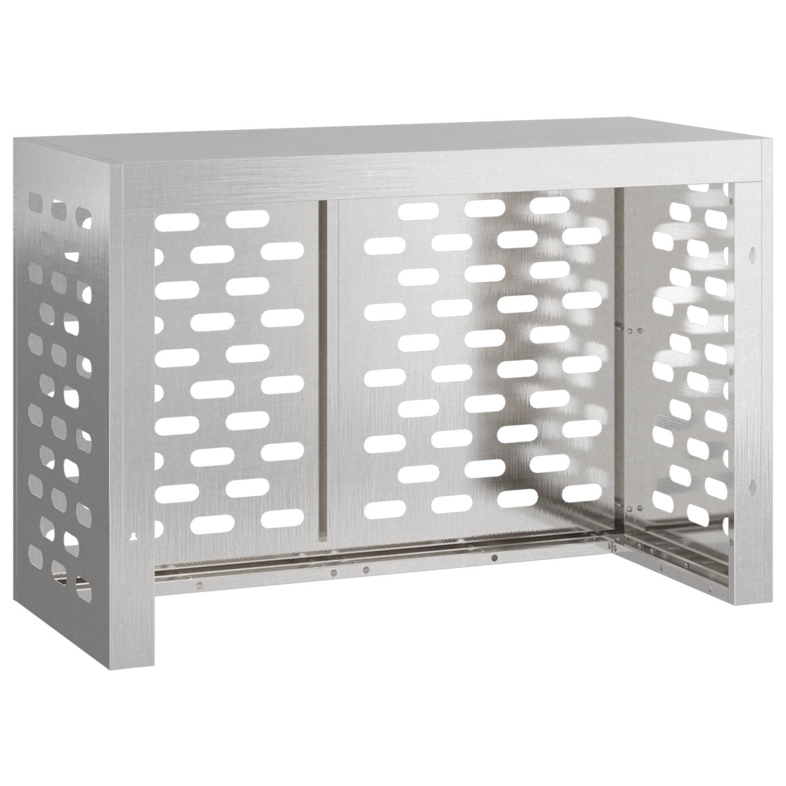 vidaXL Klimaanlagenabdeckung 90x40x60 cm Edelstahl