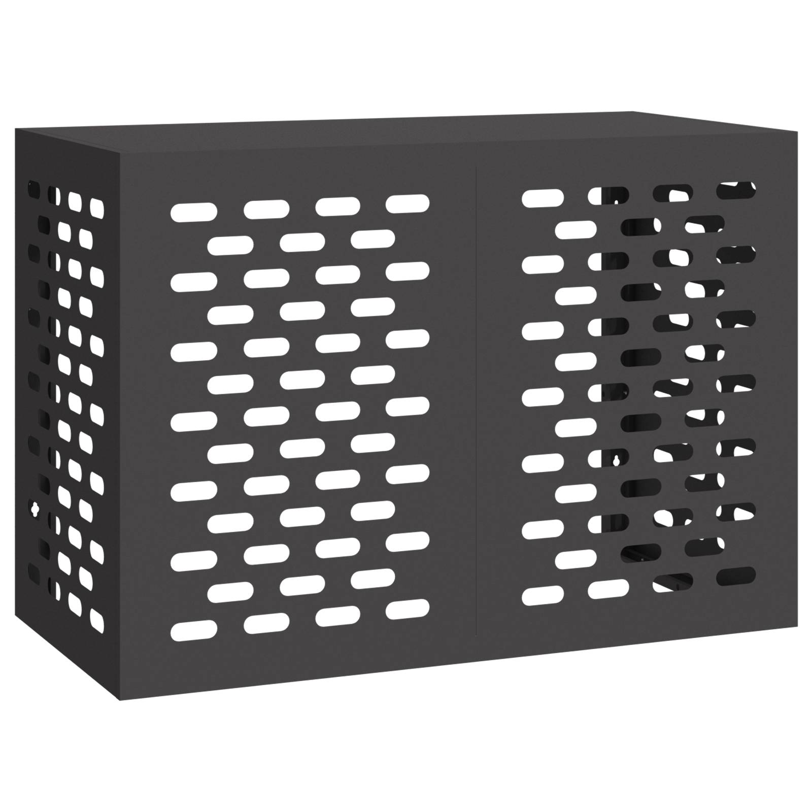 vidaXL Klimaanlagenabdeckung Schwarz 100x50x70 cm