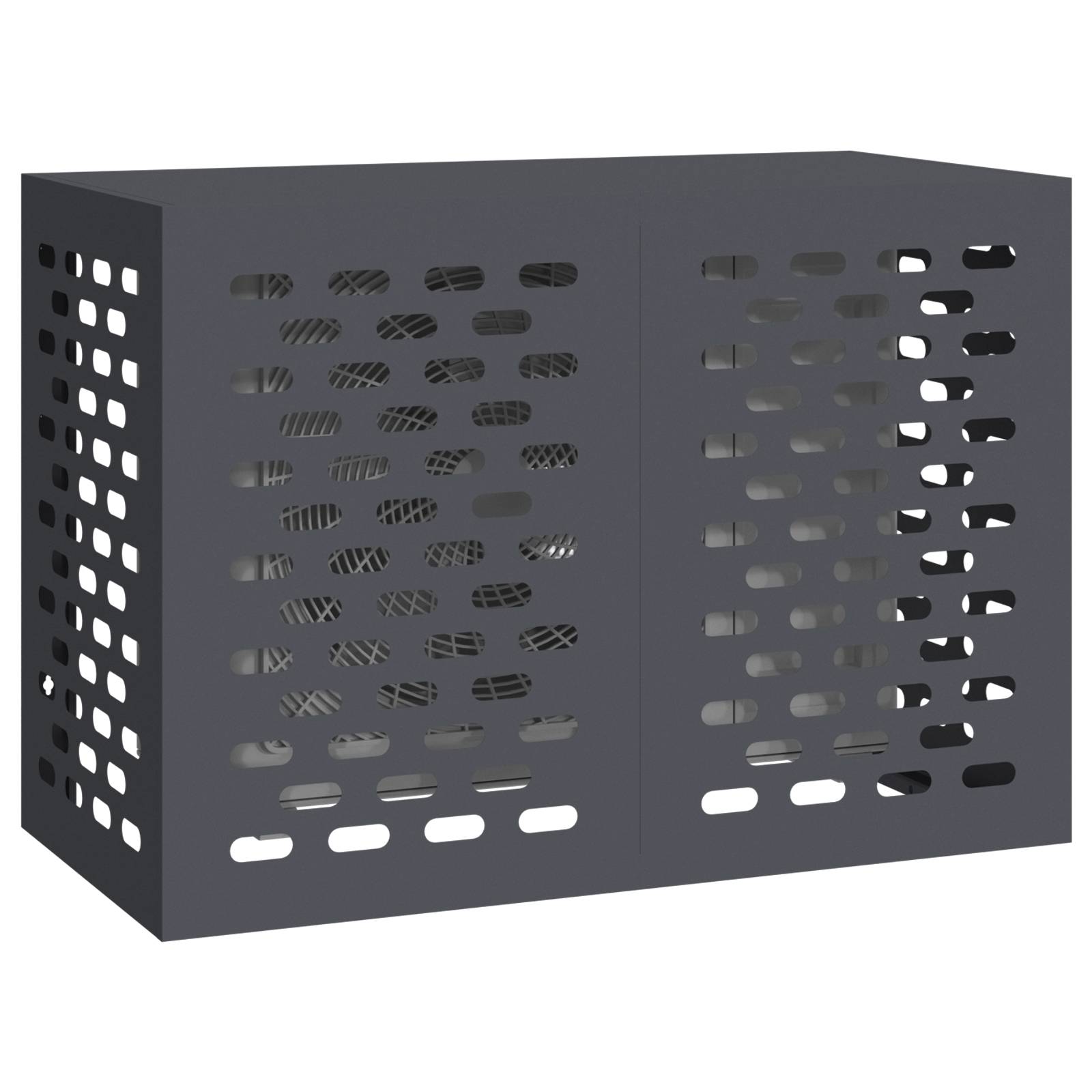vidaXL Luftkonditionierer Abdeckung - Anthrazit, 100x50x70 cm, aus Stahl