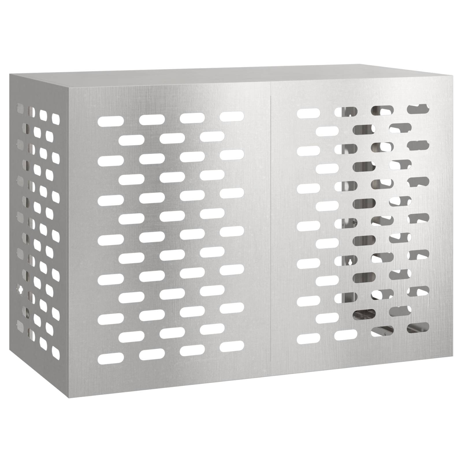 vidaXL Klimaanlagenabdeckung 100x50x70 cm Edelstahl
