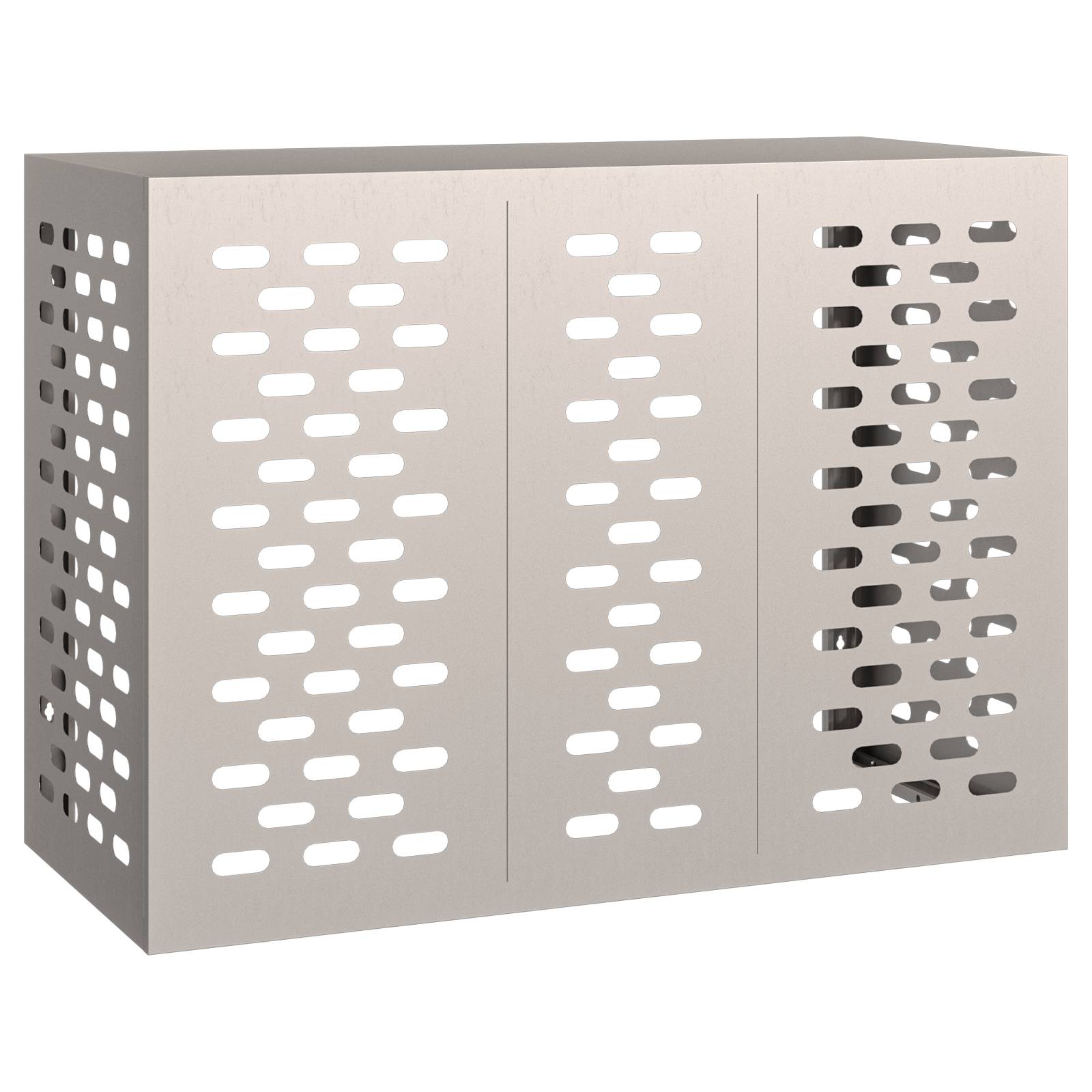 vidaXL Klimaanlagenabdeckung 110x50x80 cm Cortenstahl