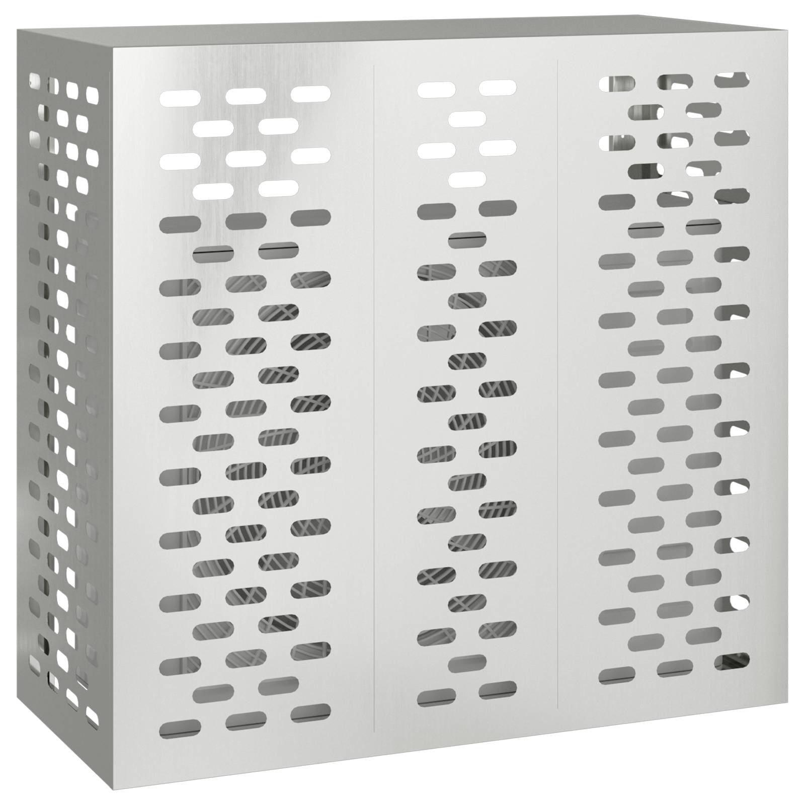 vidaXL Klimaanlagenabdeckung 110x50x105 cm Verzinkter Stahl