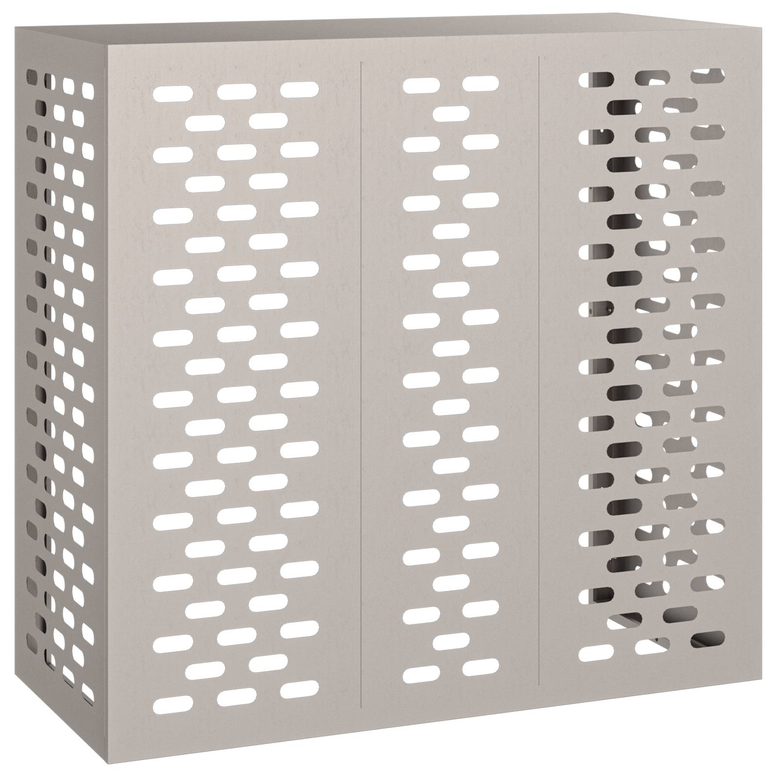 vidaXL Klimaanlagenabdeckung 110x50x105 cm Cortenstahl
