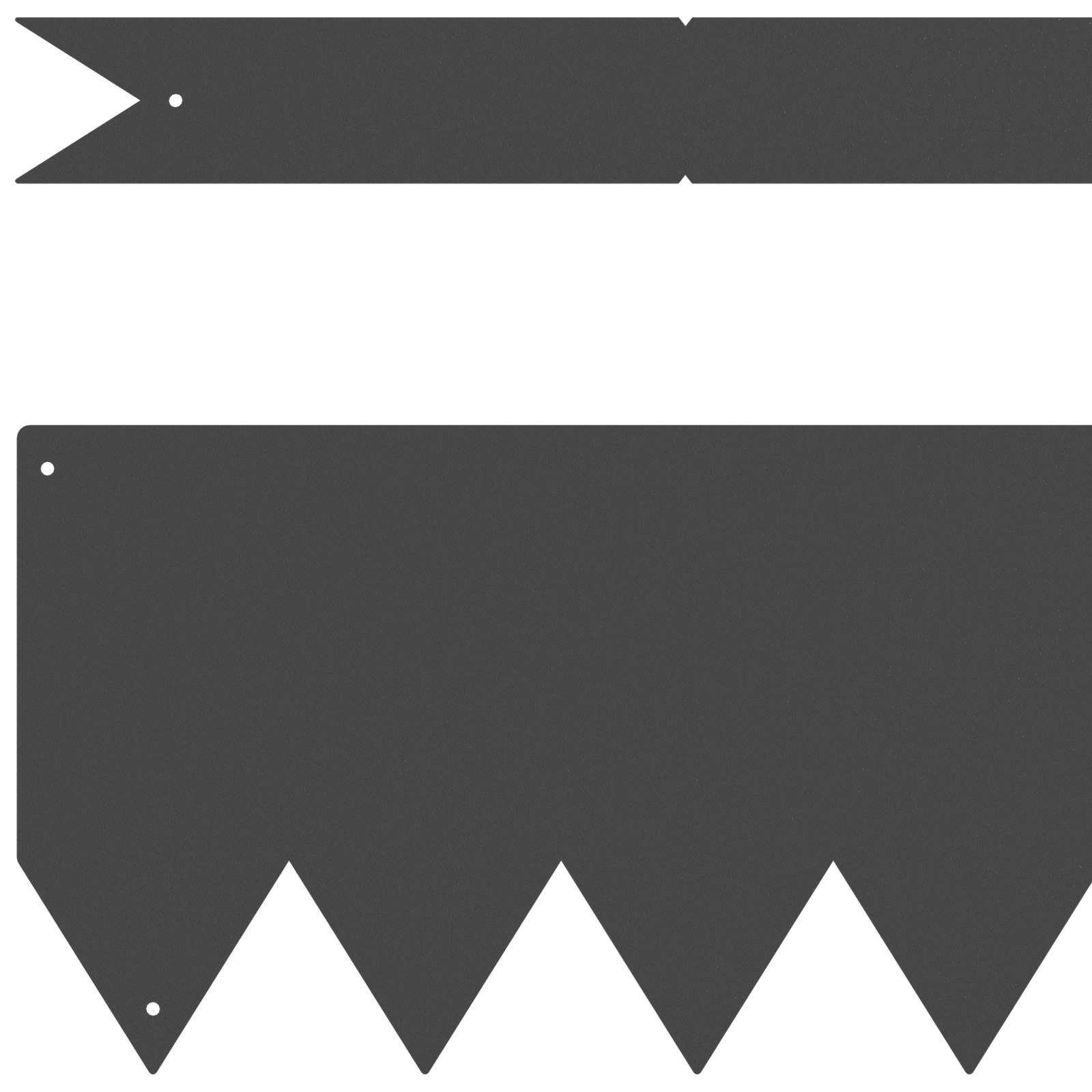 vidaXL Rasenkanten 30 Stk. Schwarz 100x0,5x15 cm Stahl