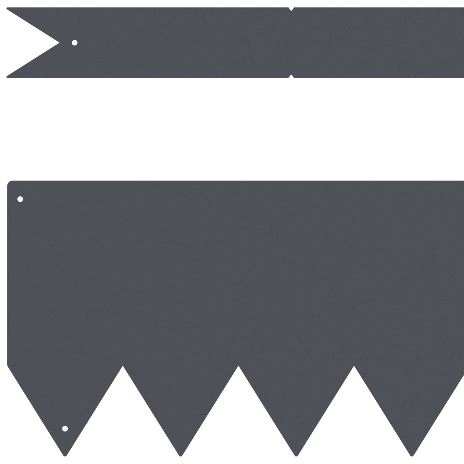 vidaXL Rasenkanten 20 Stk. Anthrazit 100x0,5x15 cm Stahl