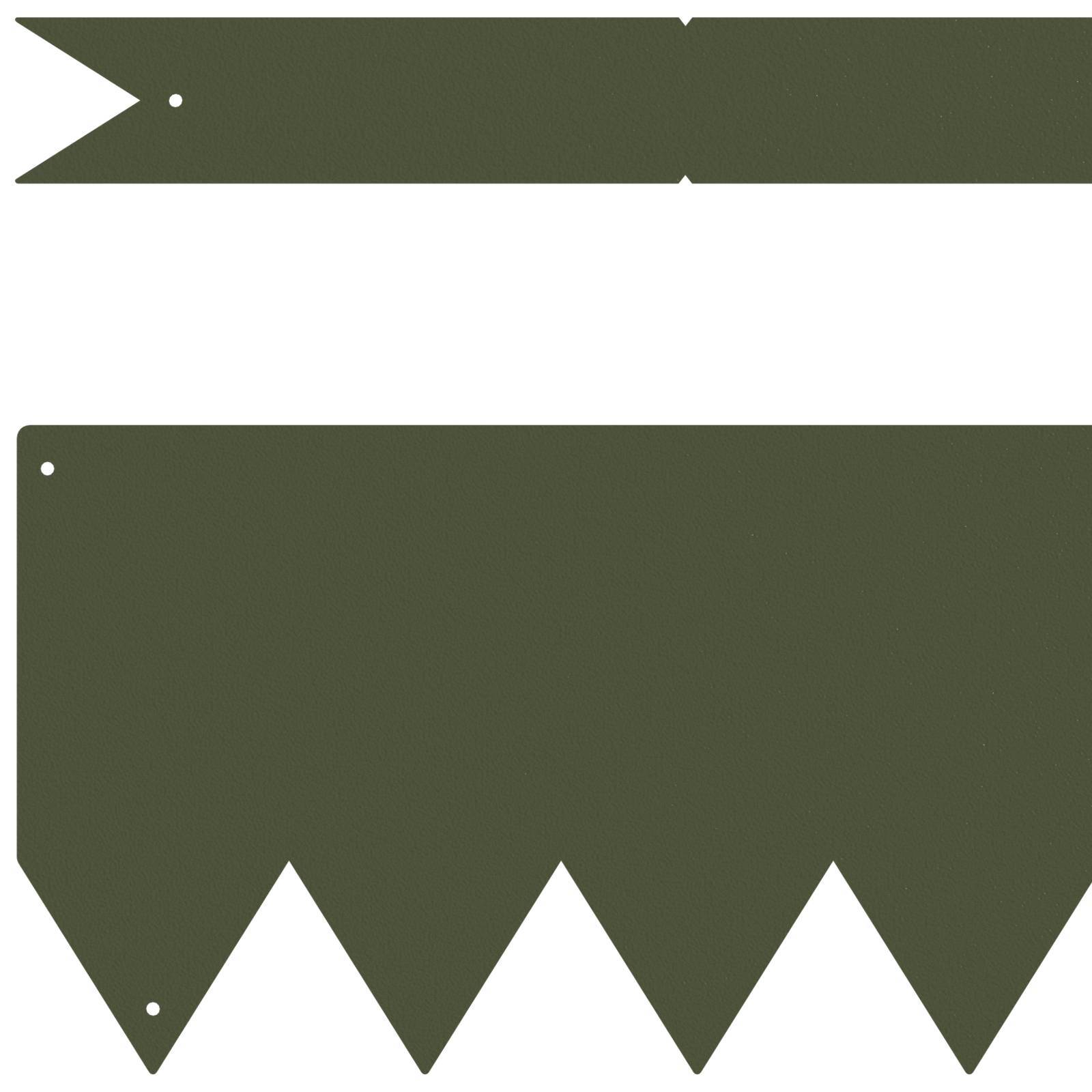 vidaXL Rasenkanten 30 Stk. Olivgrün 100x0,5x15 cm Stahl