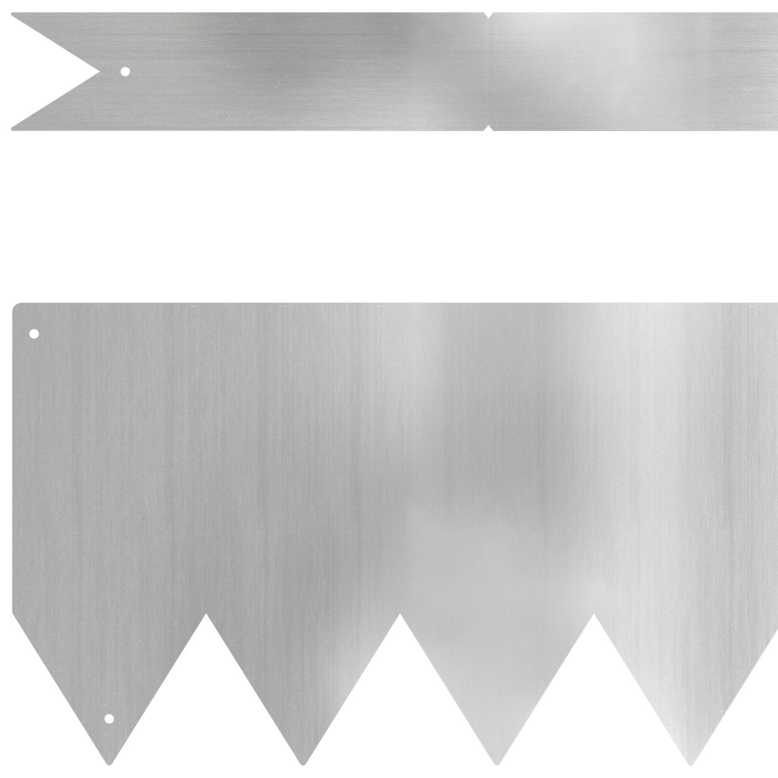 vidaXL Rasenkanten 10 Stk. 100x0,5x15 cm Verzinkter Stahl