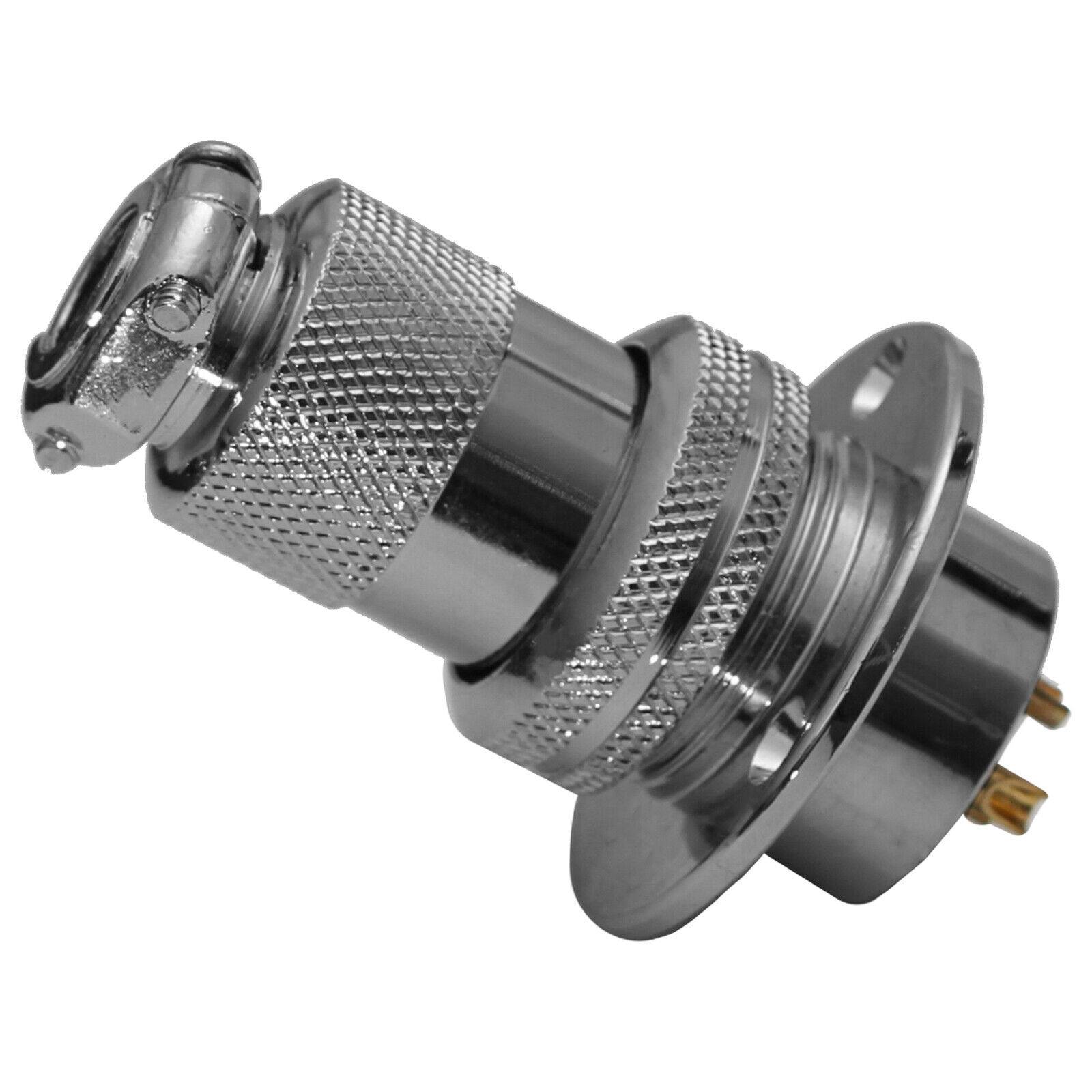 Einbaustecker Steckverbindung Borddurchführung Steckdose Wasserdicht Hochstrom 25mm 2 Pin