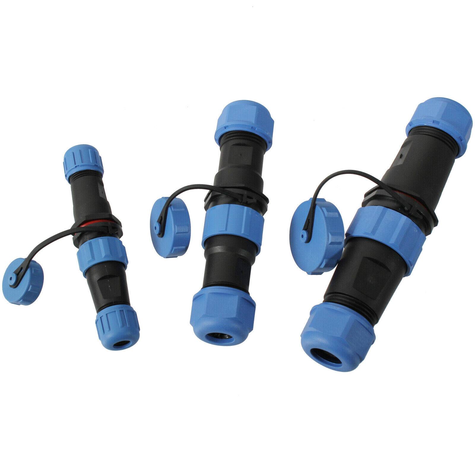 Einbaustecker Steckverbindung Borddurchführung Steckdose Wasserdicht Hochstrom Steckverbindung 13mm 7 Pin