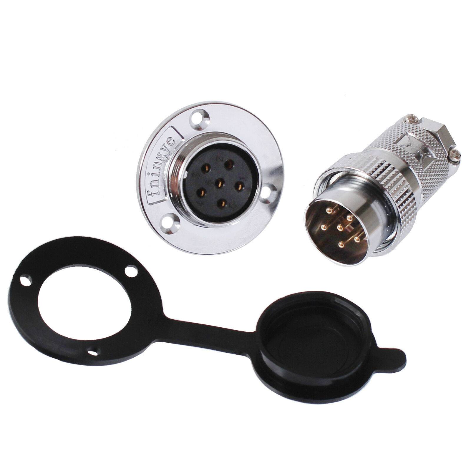 Einbaustecker Steckverbindung Flansch Stecker Kupplung Flanschstecker Hochstrom 6