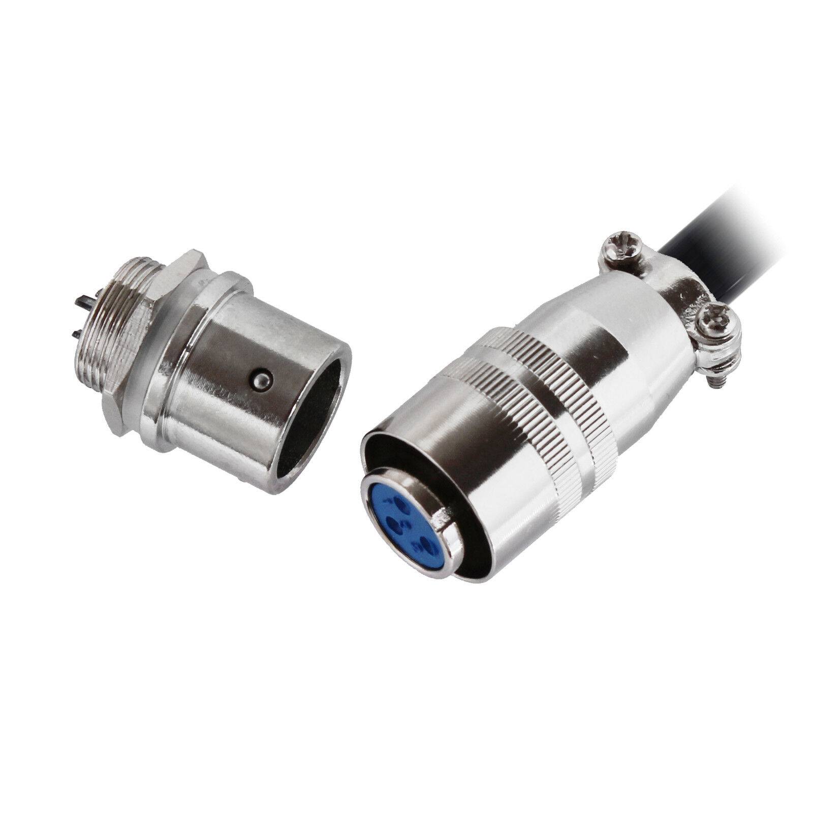 Einbaustecker Steckverbindung mit Federverschluss Borddurchführung Kupplung Ø12mm 3