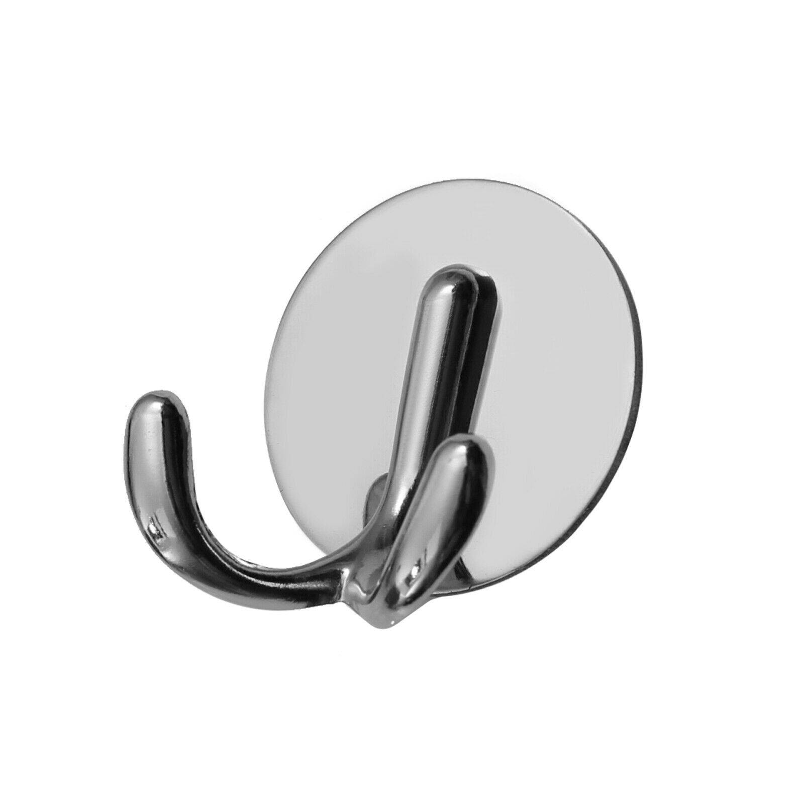Exklusiv Edelstahl Garderobenhaken selbstklebend Klebehaken Handtuchhalter Haken Doppel
