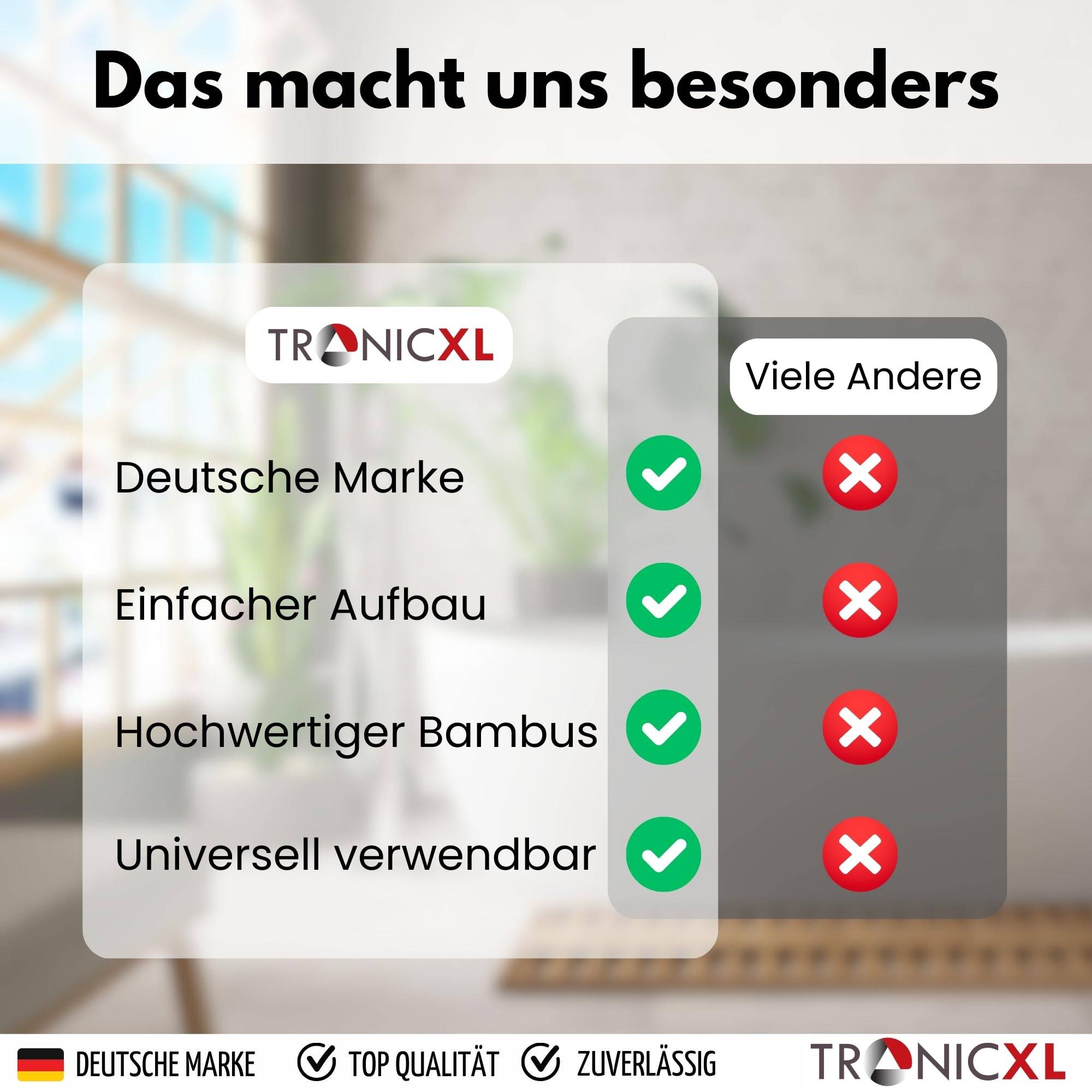 4x Premium Faltbox für Regal Vliess-Stoff + Bambus 31x31x31cm Aufbewahrungswürfel Aufbewahrungsbox Schwarz