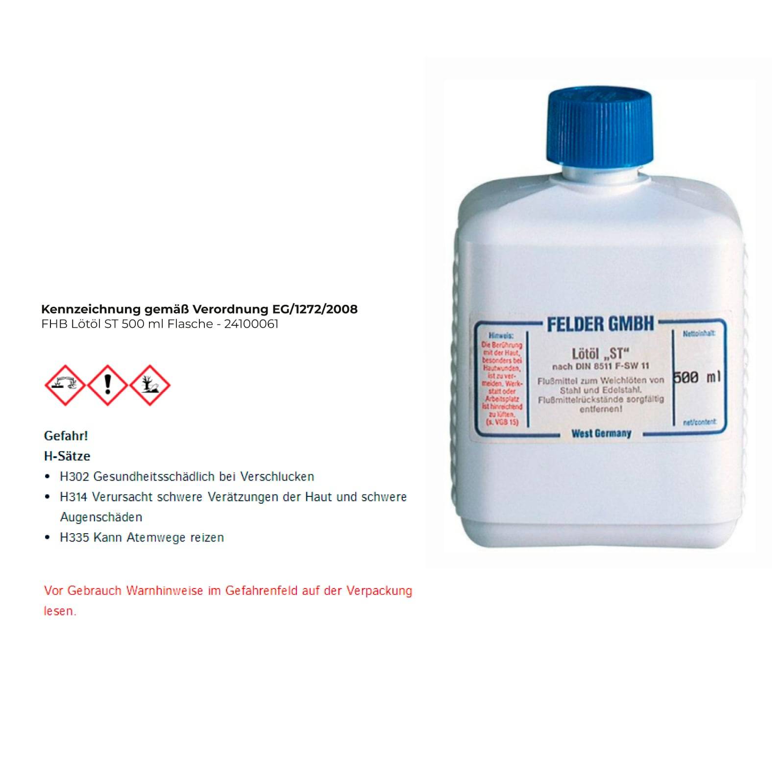 FHB Lötöl ST 500 ml Flasche - 24100061