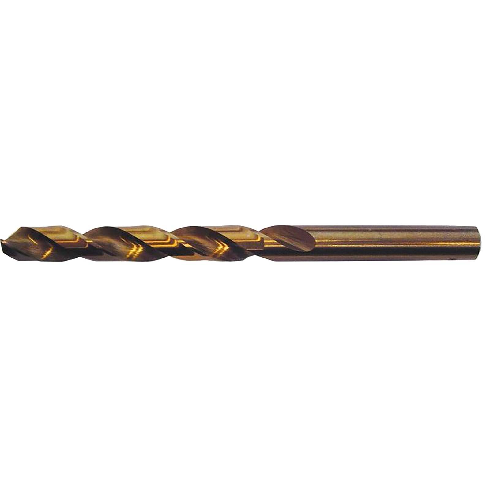 Ein Metallwendelbohrer mit Spiralnut und zylindrischem Schaft, der zum Bohren von Löchern in Materialien wie Holz, Metall oder Kunststoff verwendet wird.