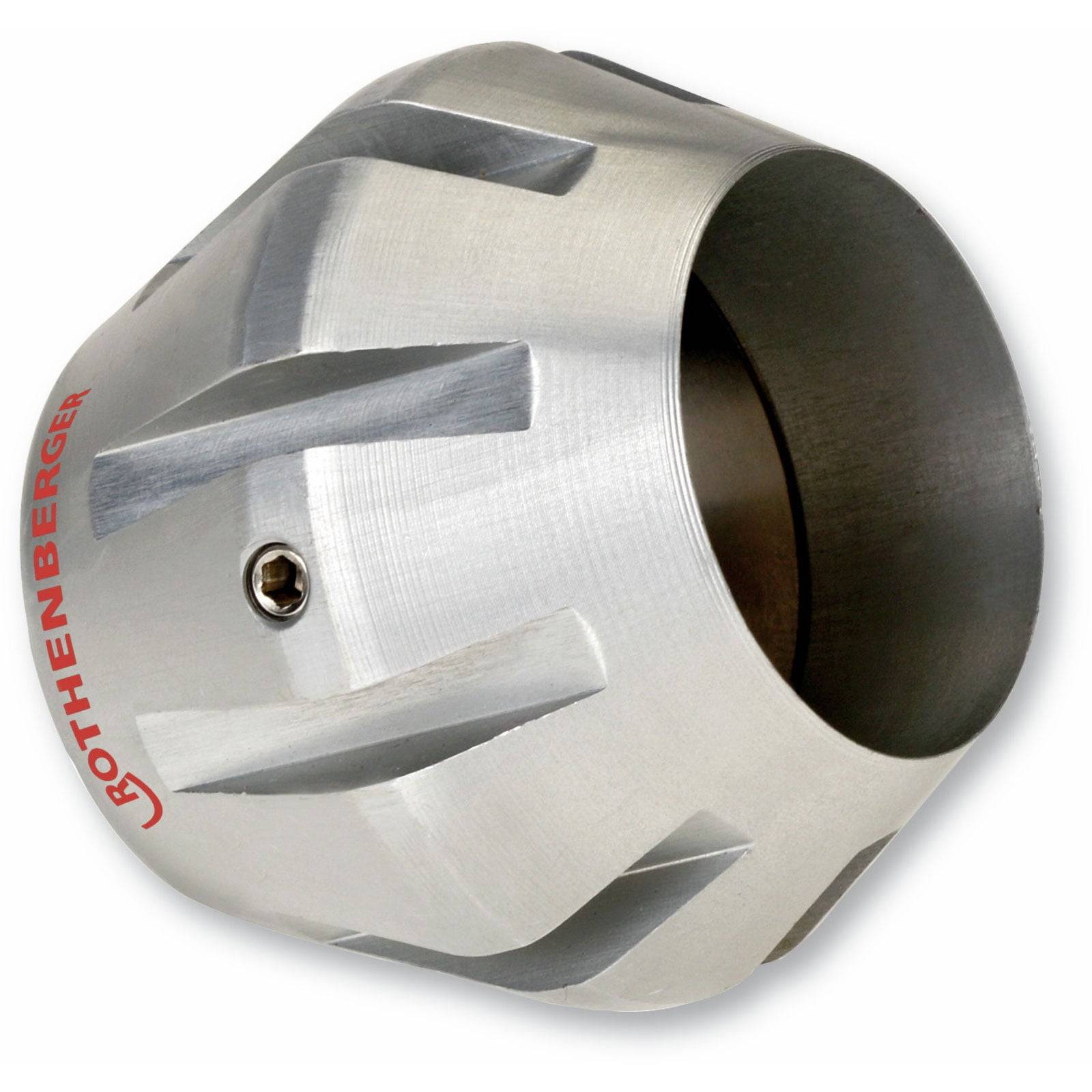 Metallrohrentgratungswerkzeug mit Spiralrillen zum Entgraten, versehen mit dem Markennamen 'Rothenberger' in roter Schrift an der Seite.