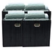 4x Premium Faltbox für Regal Vliess-Stoff + Bambus 31x31x31cm Aufbewahrungswürfel Aufbewahrungsbox Schwarz 4x Premium Faltbox für Regal Vliess-Stoff + Bambus 31x31x31cm Aufbewahrungswürfel Aufbewahrungsbox Schwarz