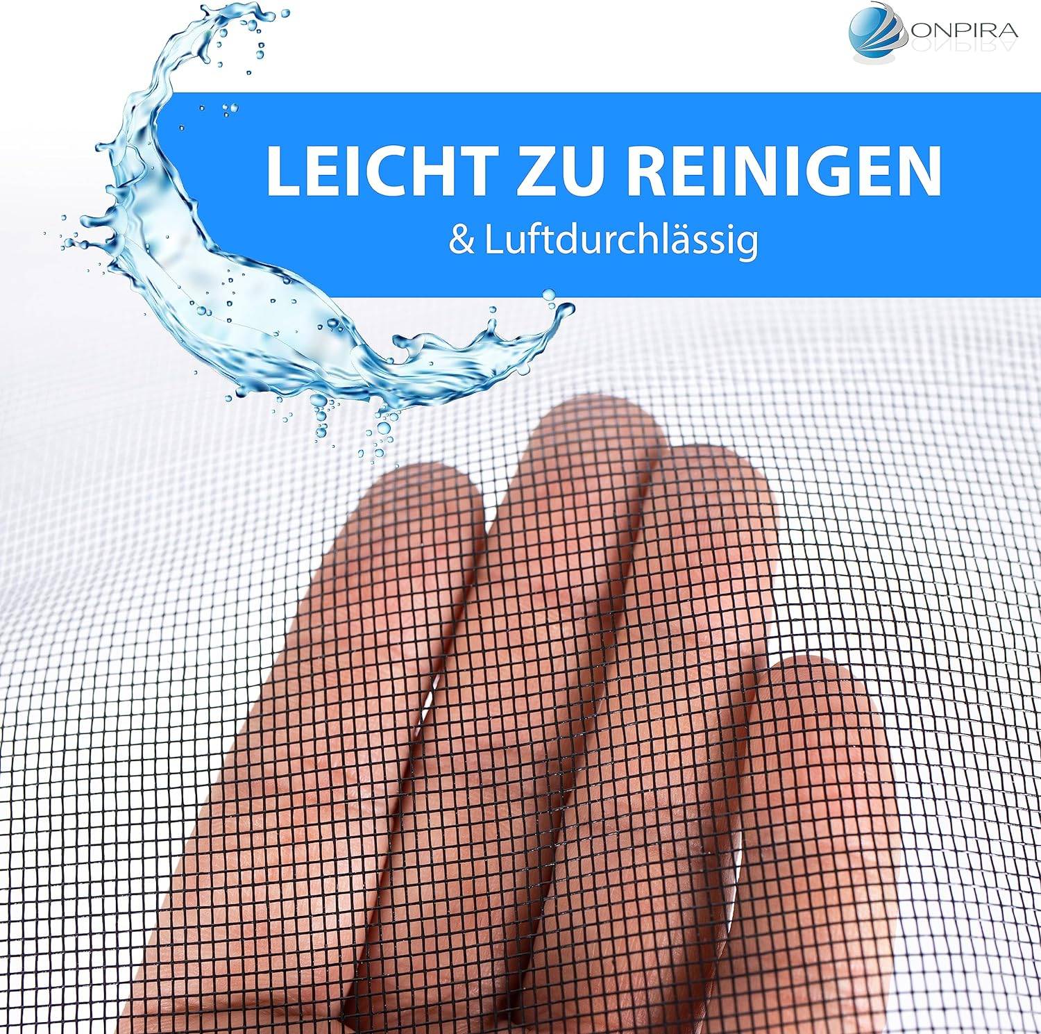 Fliegennetz 1,76€/m² Meterware Fliegengitter Insektenschutz Gitter Fiberglas 1,20 Meter Weiß