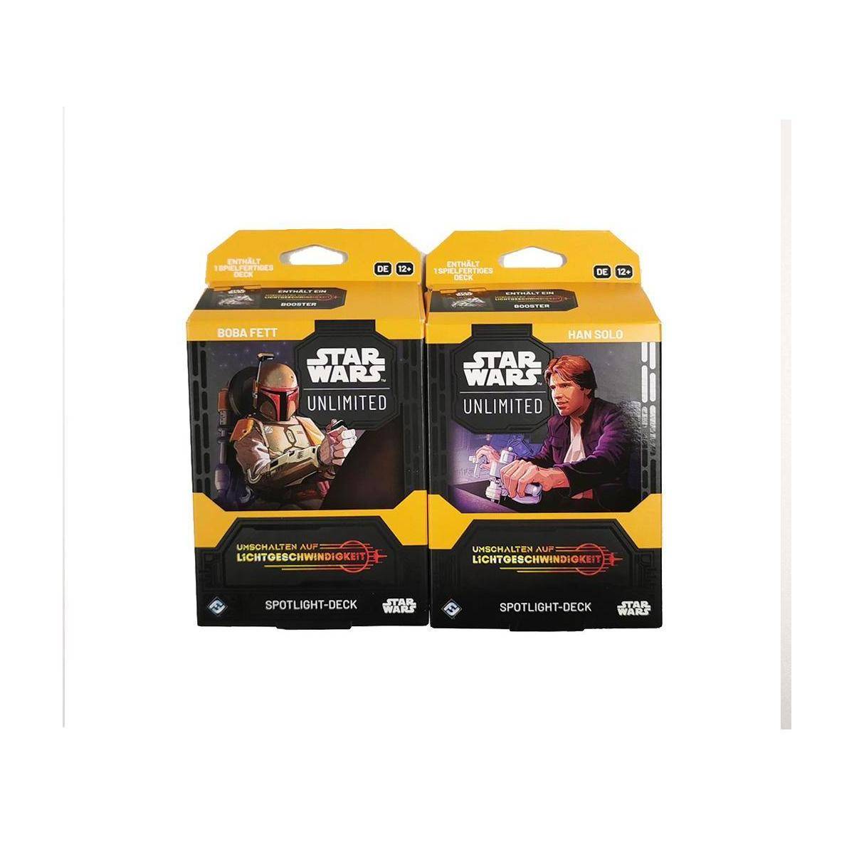 Star Wars: Unlimited - Spotlight-Deck Bundle Han Solo und Boba Fett (Deutsch)